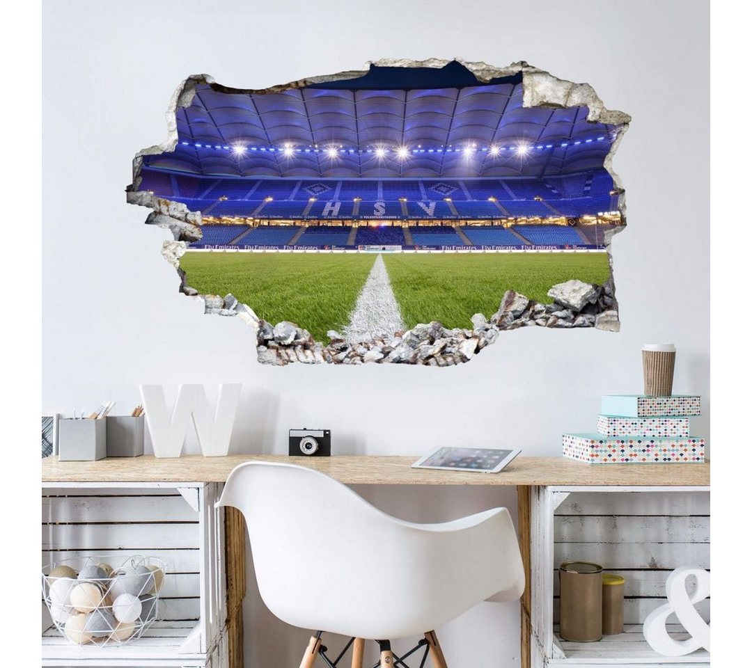Wall-Art Wandtattoo »3D Fußball HSV Arena 03« (1 Stück)-HomeTrends