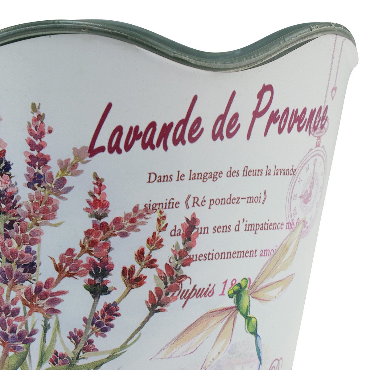 Florists Products Blumentopf Blumentopf aus Kunststoff mit nostalgischem Dekor