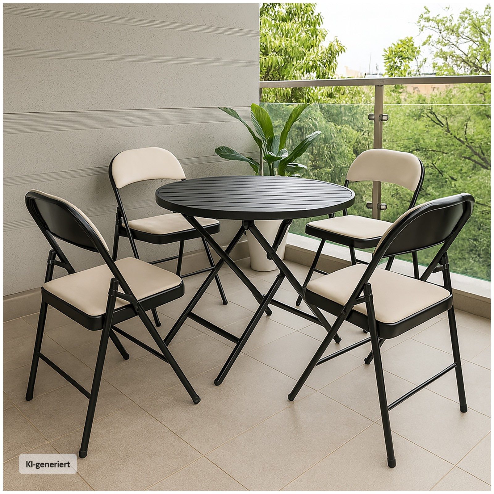 HTI-Living Klappstuhl 4er Set Klappstühle mit Polsterung (Set, 4 St), Gästestuhl Familienfeiern Firmenveranstaltungen