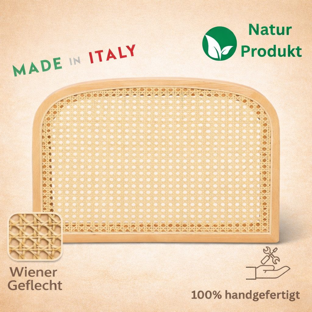 pemora Freischwinger Schwingstuhl Sitzfläche mit Wiener Geflecht