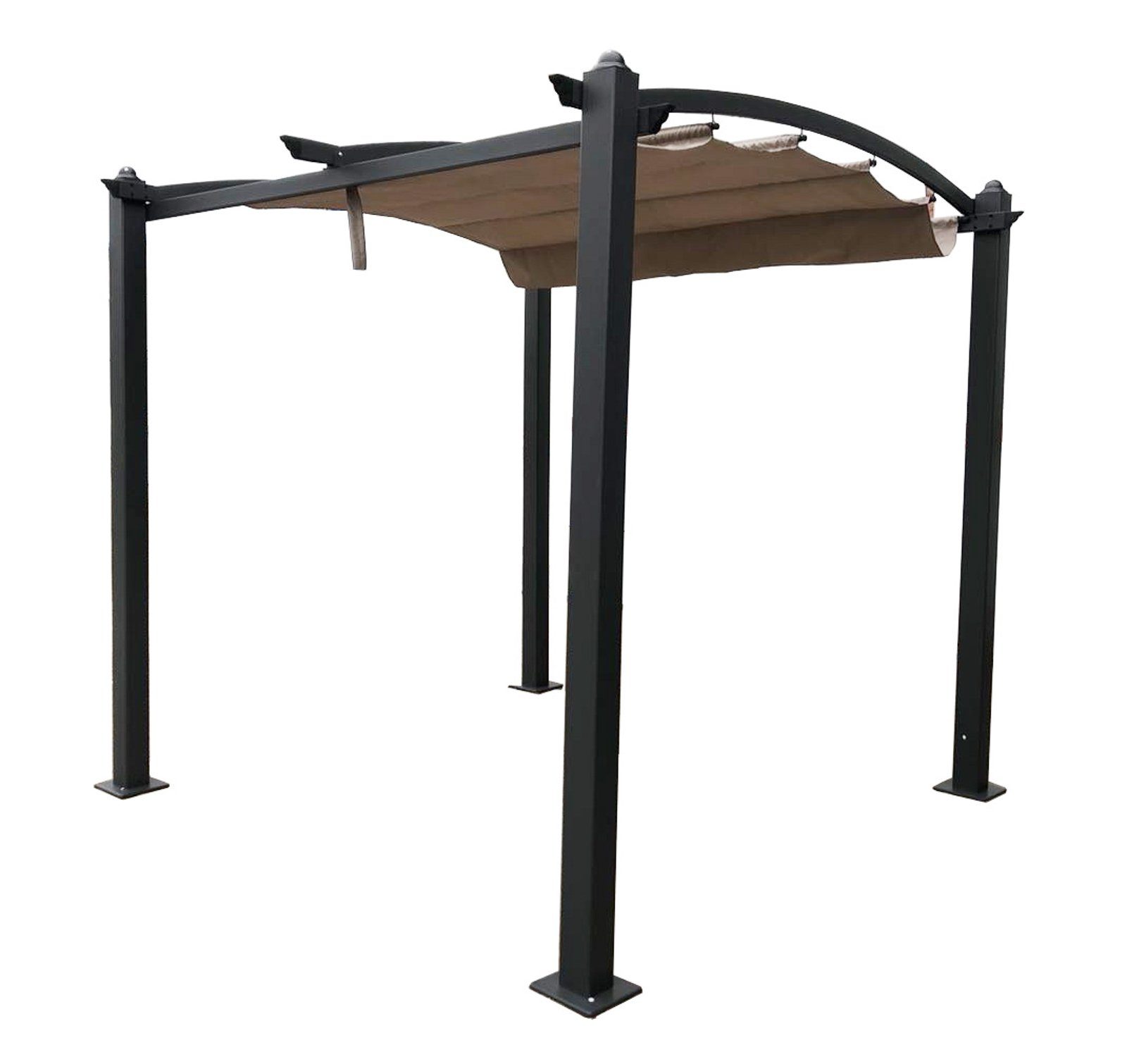 Jet-Line Pavillon Gartenpavillon Pergola GISEH 3x3m Pavillon Alumini