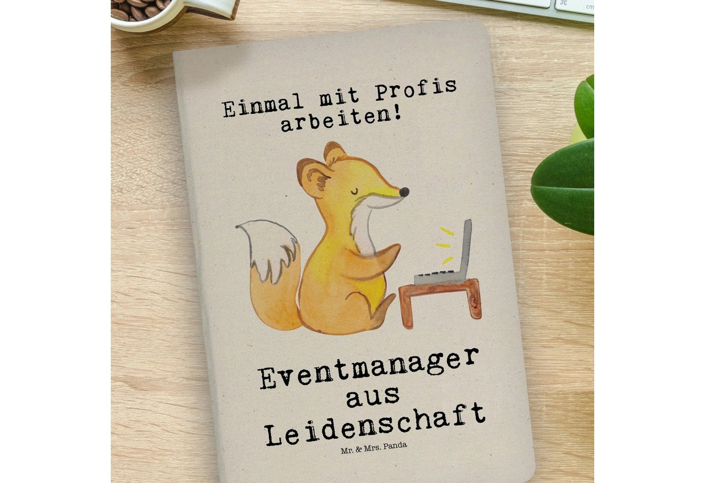 Thumbnail - Mr. & Mrs. Panda Notizbuch Eventmanager Leidenschaft - Transparent - Geschenk, DIN A4 Journal, P Mr. & Mrs. Panda, Premi...