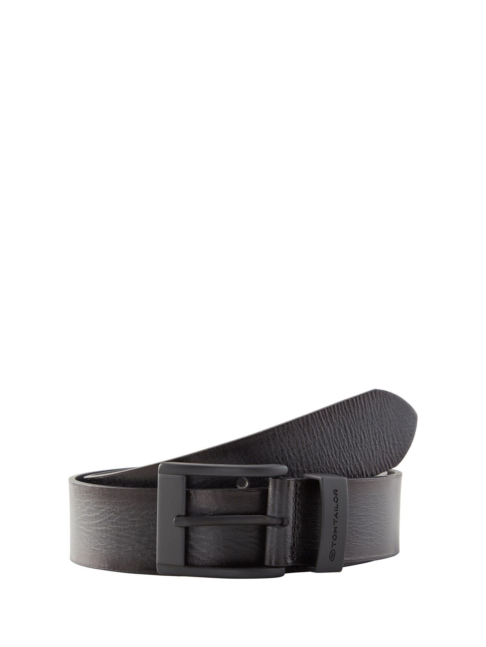 TOM TAILOR Ledergürtel Belts TTTHOMAS Ledergürtel mit eckiger Dornschließe