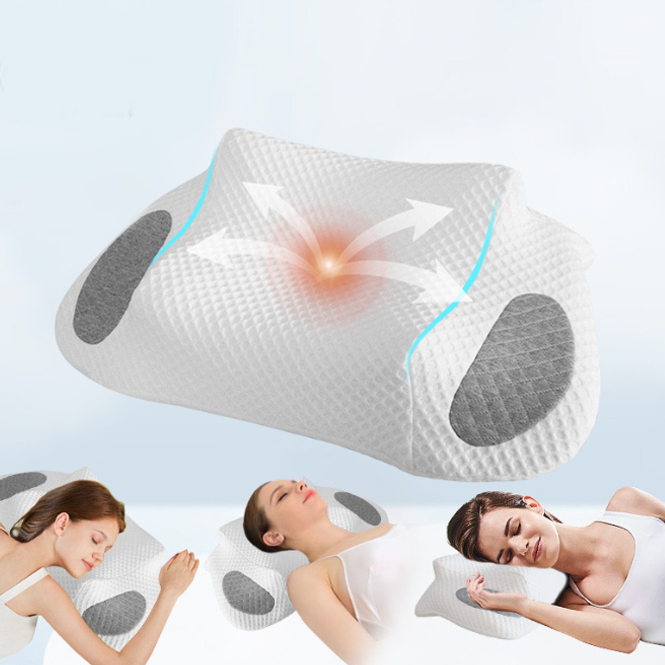 Nackenstützkissen Ergonomisches Nackenstützkissen, Seitenschläferkissen aus Memory Foam