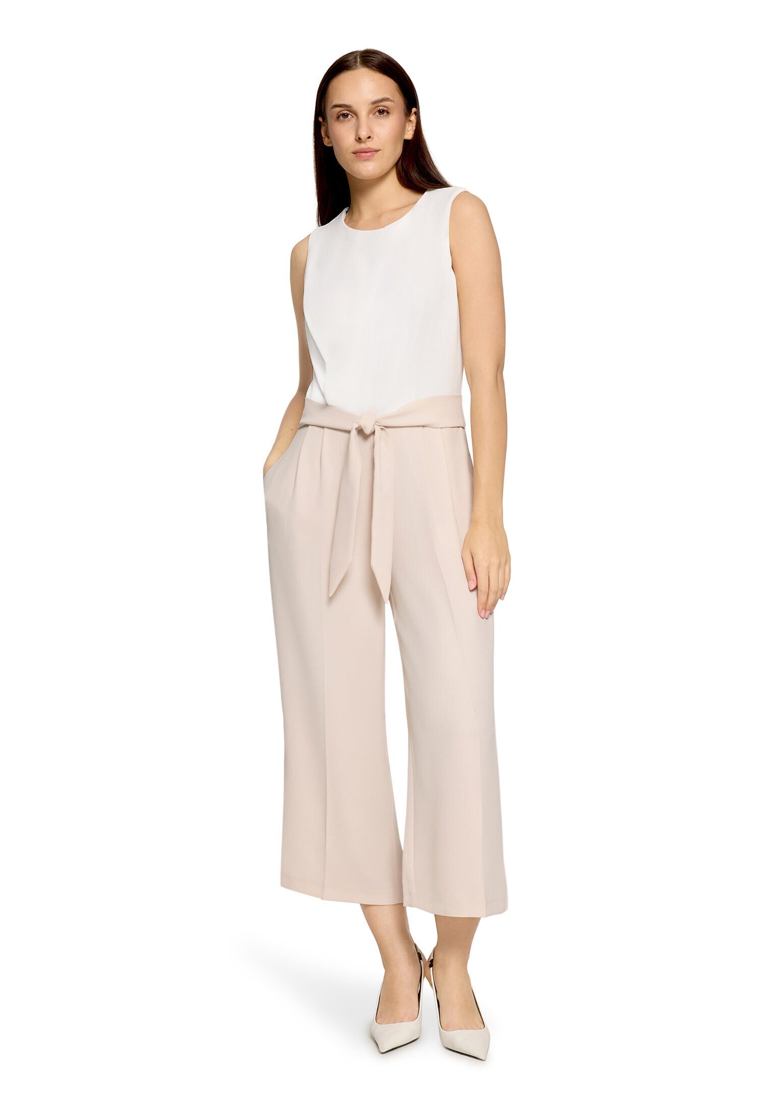 Betty&Co Overall Damen ohne Arm (1-tlg) Falten