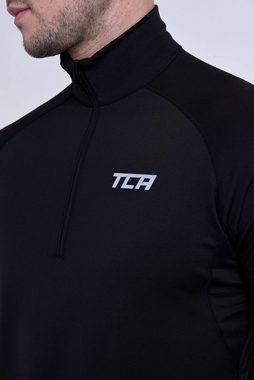 TCA Langarmshirt TCA Winter Run Langarm Laufshirt Herren - Schwarz (1-tlg)