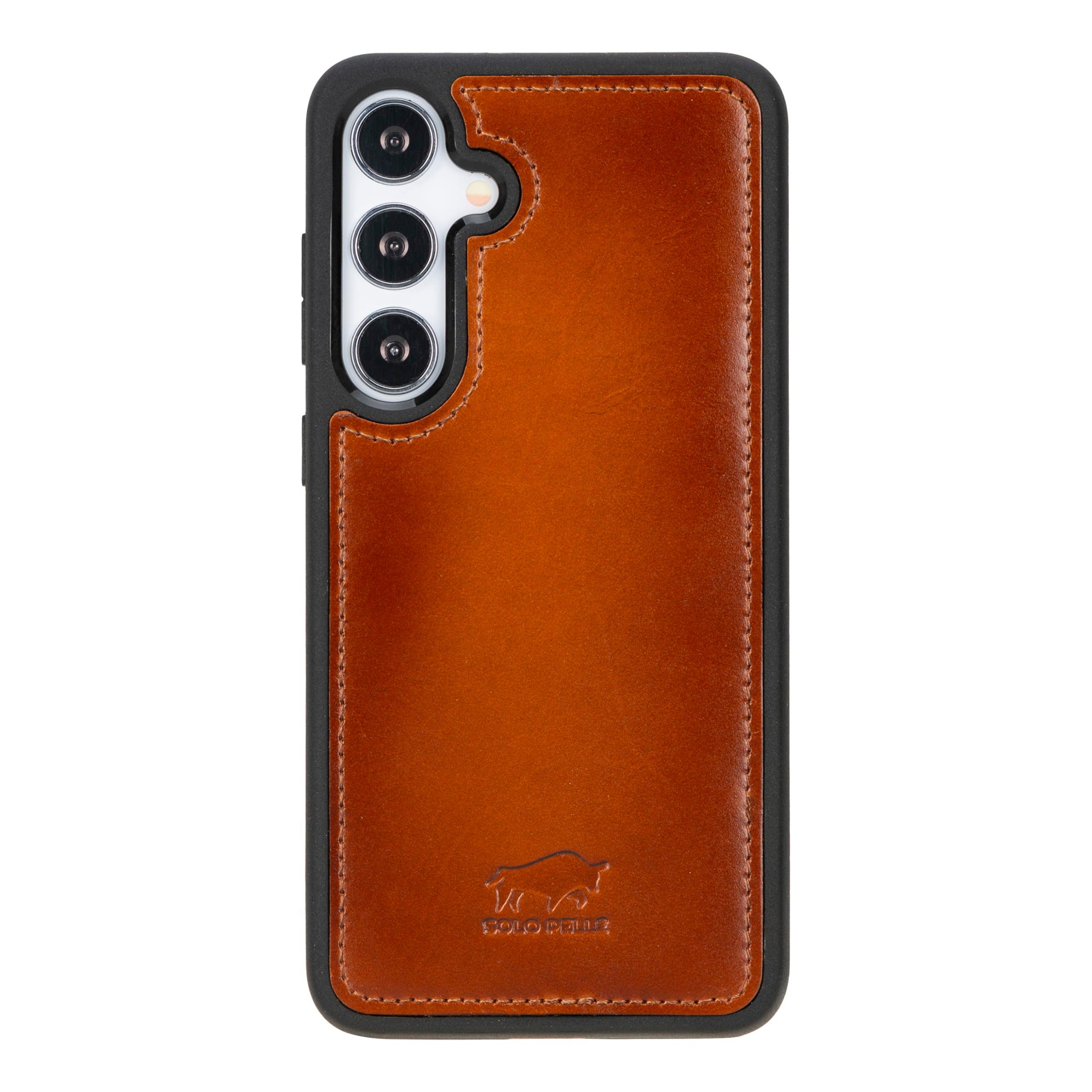 Solo Pelle Smartphonetasche Lederhülle für Samsung Galaxy S25 + Plus Echtleder, Model: Stanford