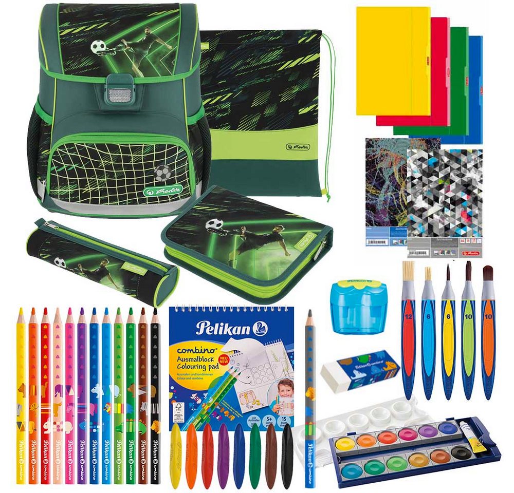 Herlitz Schulranzen Set Loop Plus 14-teilig Premium 2026 Jungen Game Changer