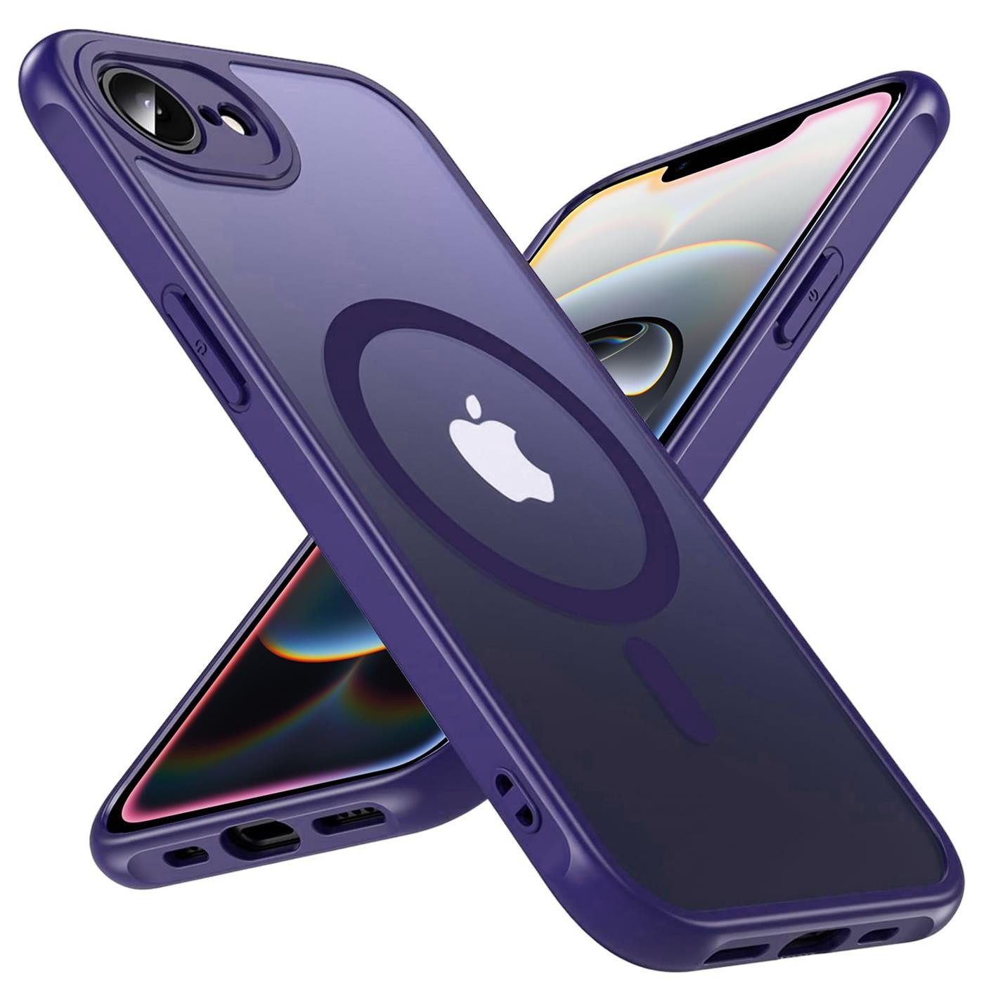 CoolGadget Handyhülle für Apple iPhone 16e 6,1 Zoll, Kamera Schutz Hülle Silikon Hard Case Schutzhülle für Magsafe Zubehör