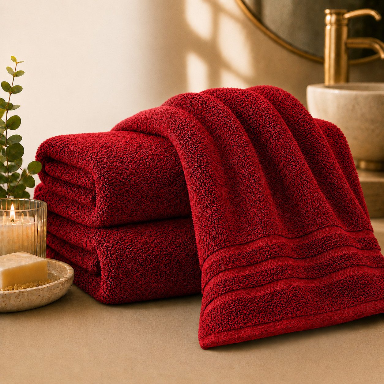 Komfortec Saunatuch 2er Set extra Große - XXL Premium Badetuch-80x200, Frottee (Set, 2-St), extra Große, Baumwolle 100%, Weich, Schnelltrocknend