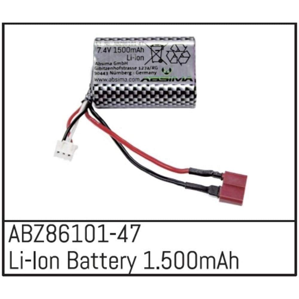 Absima Ersatzakku Li-Ion 1.50mAh für Monster Truck "Mini AMT" ABZ86101-47 Akku