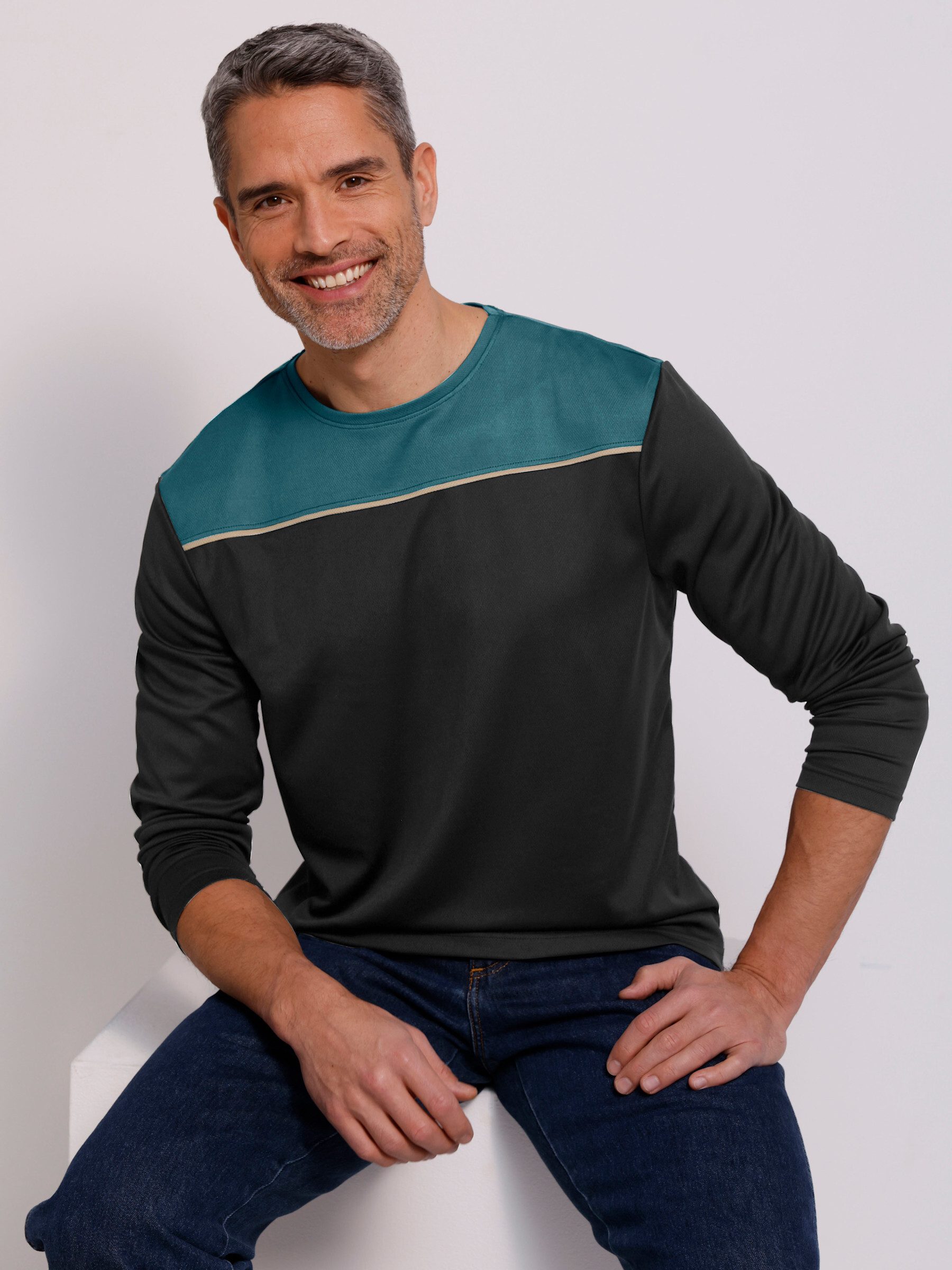 Sieh an! T-Shirt Freizeitshirt Langarm