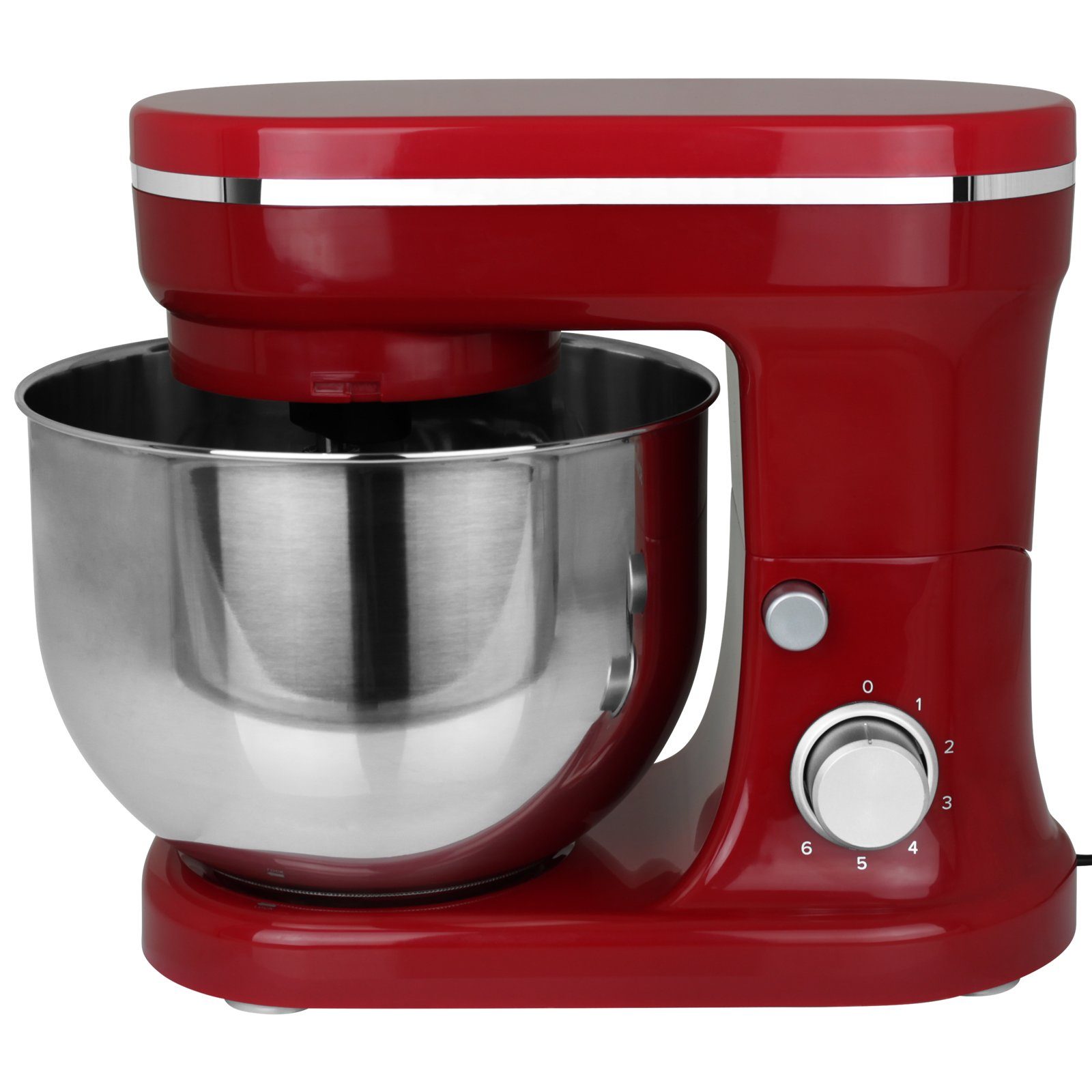 Hatex Küchenmaschine Rührfunktion Teigkneter Mixer W, 1200,00 Rot Rühraufsatz Standmixer 1200W mit Farbwahl