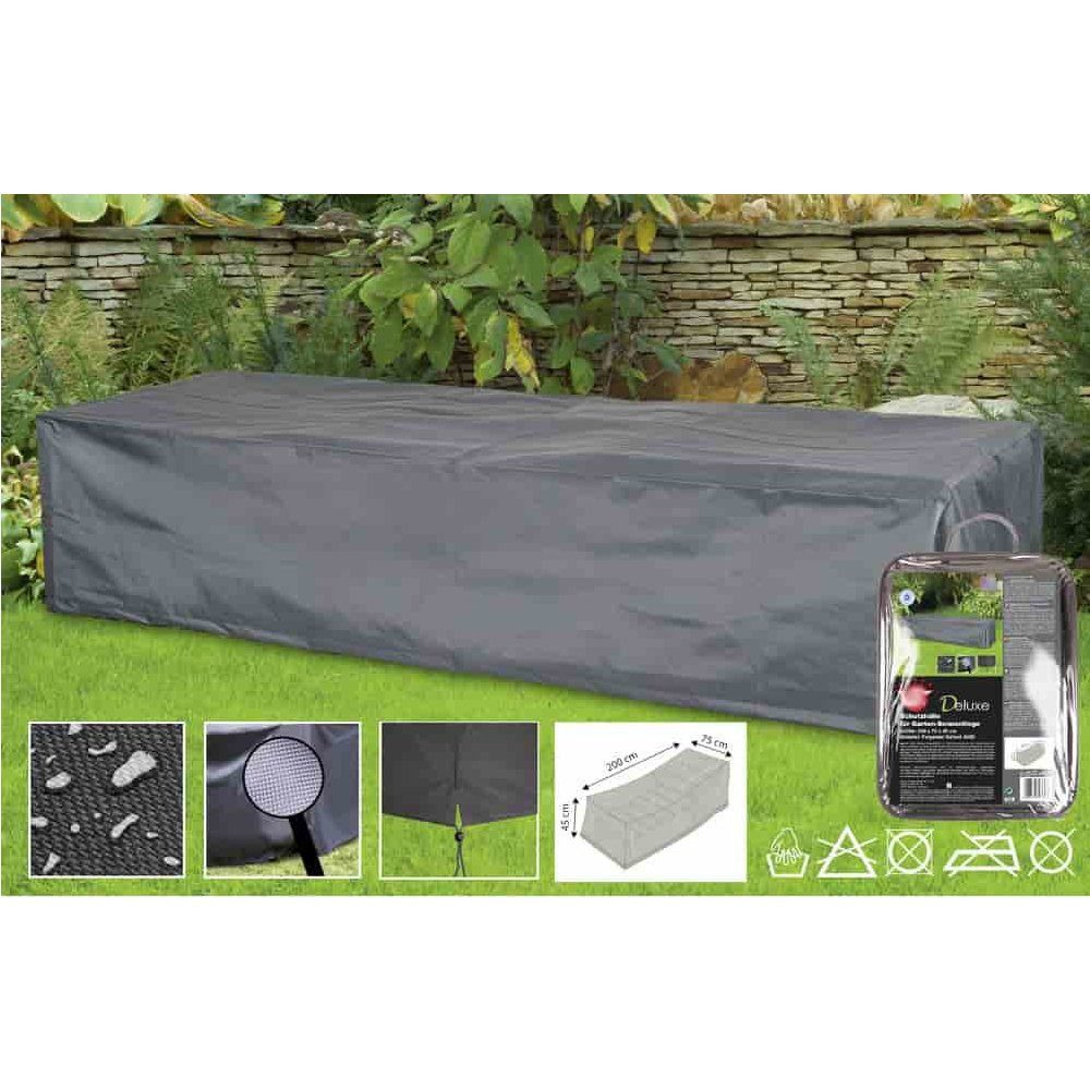 Boni-Shop Gartenmöbel-Schutzhülle Schutzhülle Liege, Gartenliege Abdeckung, 200x75x45 cm, wasserdicht, wetterfest