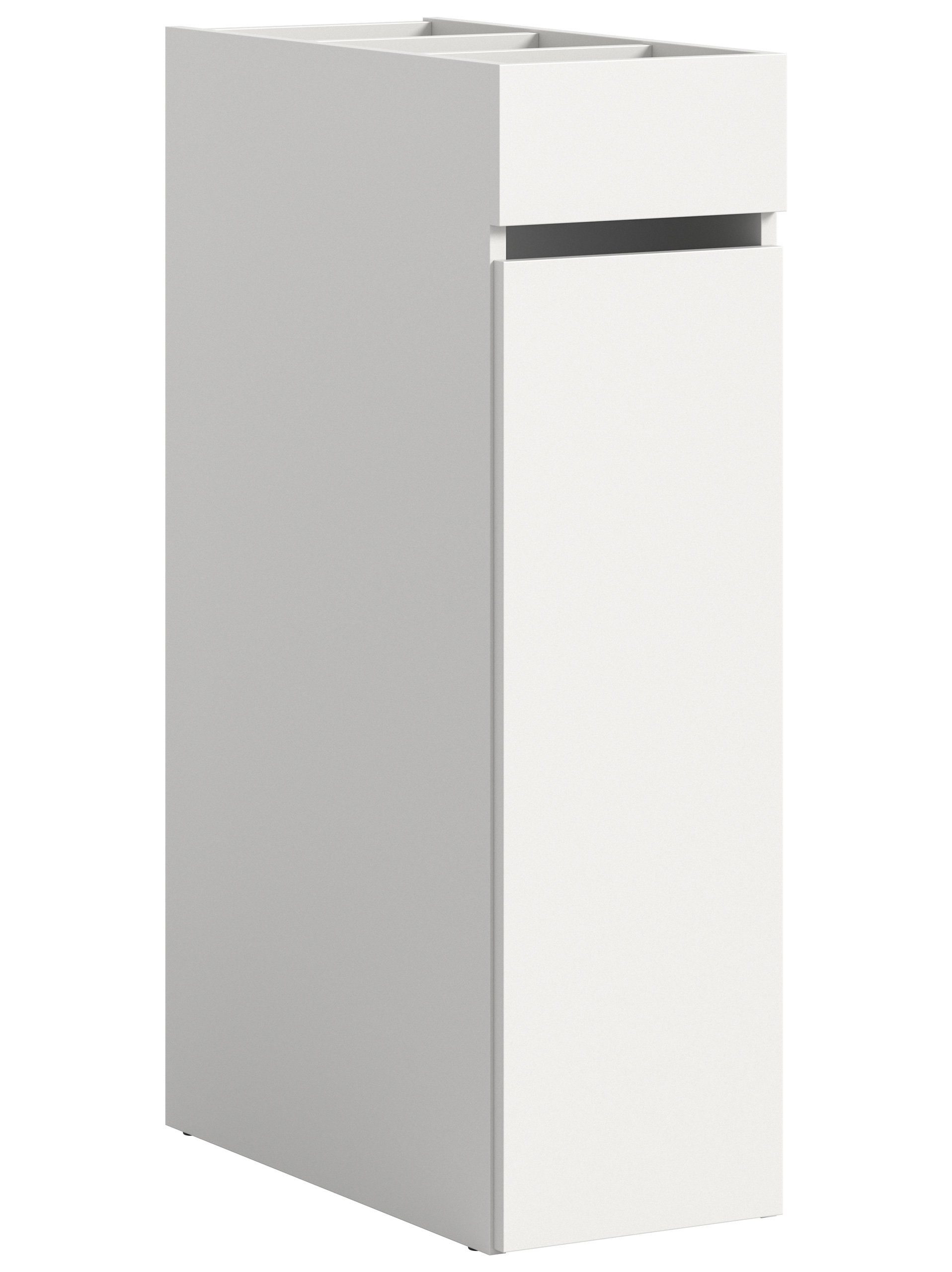 Newroom Kommode Weiß 29 cm, Kommode Weiß Sideboard Highboard Modern Zeitlos Bad Badezimmer