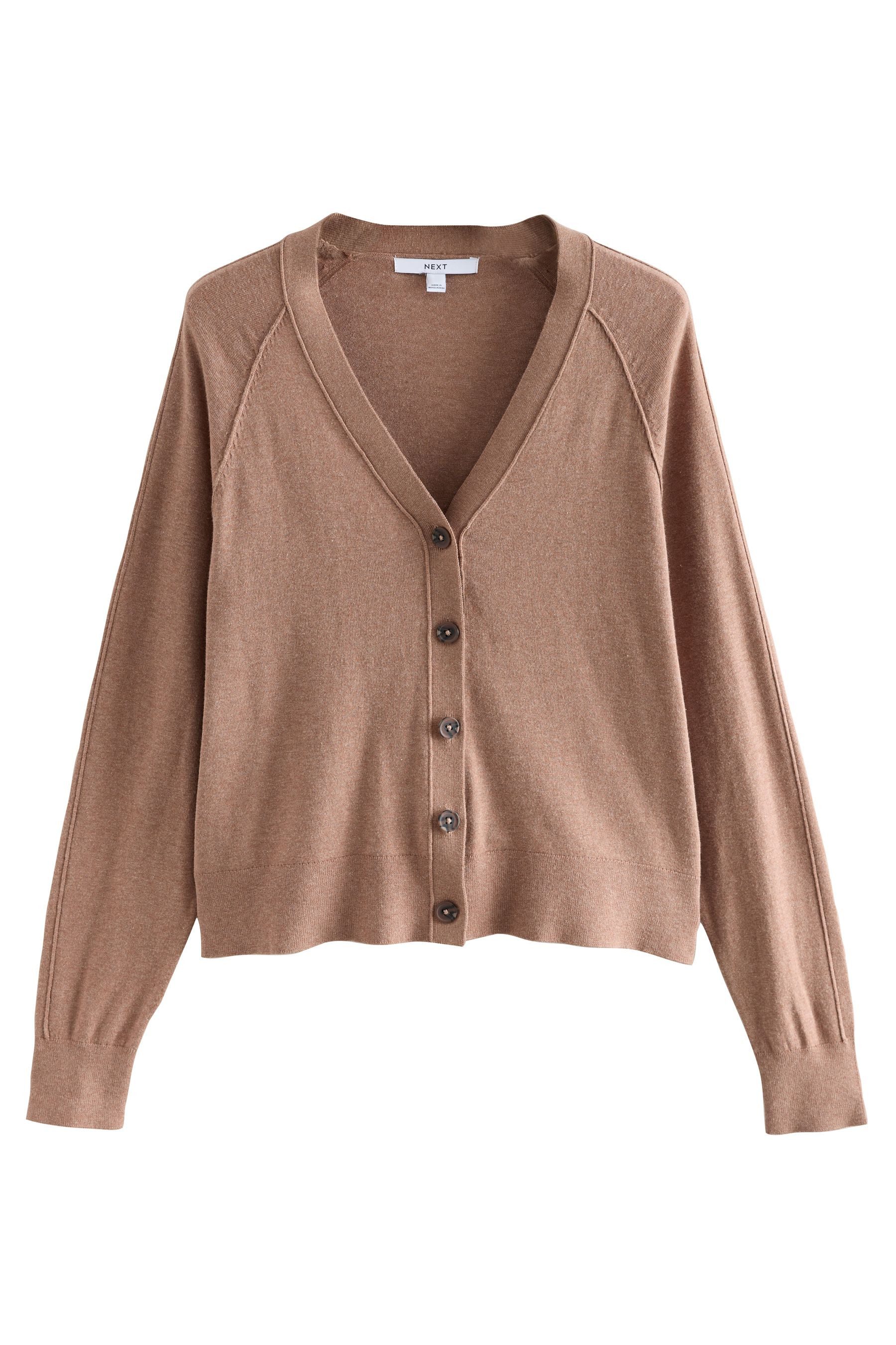 Next Strickjacke Strickjacke mit V-Ausschnitt, Kurzgröße günstig online kaufen