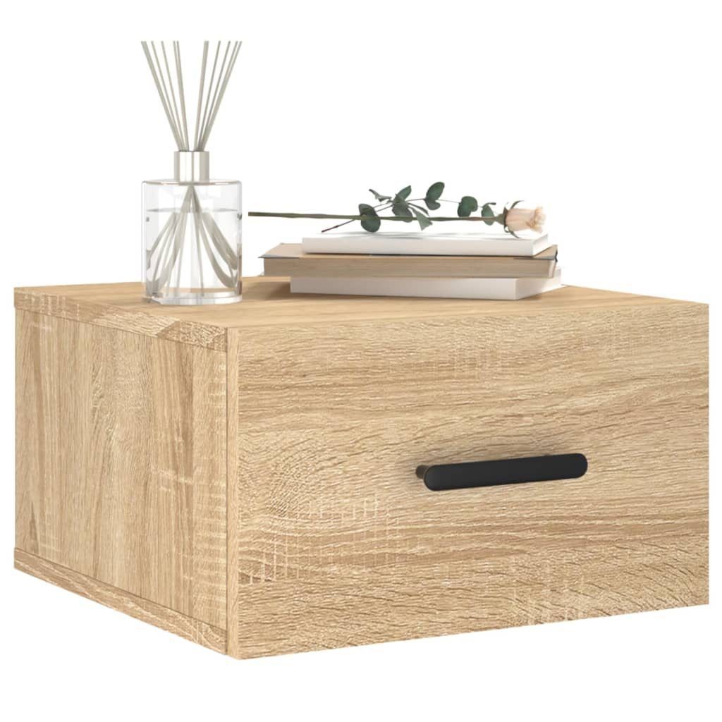 Nachttisch NA Wand-Nachttische Nachtschrank Hängeschrank2er Set Sonoma Eiche 35x3