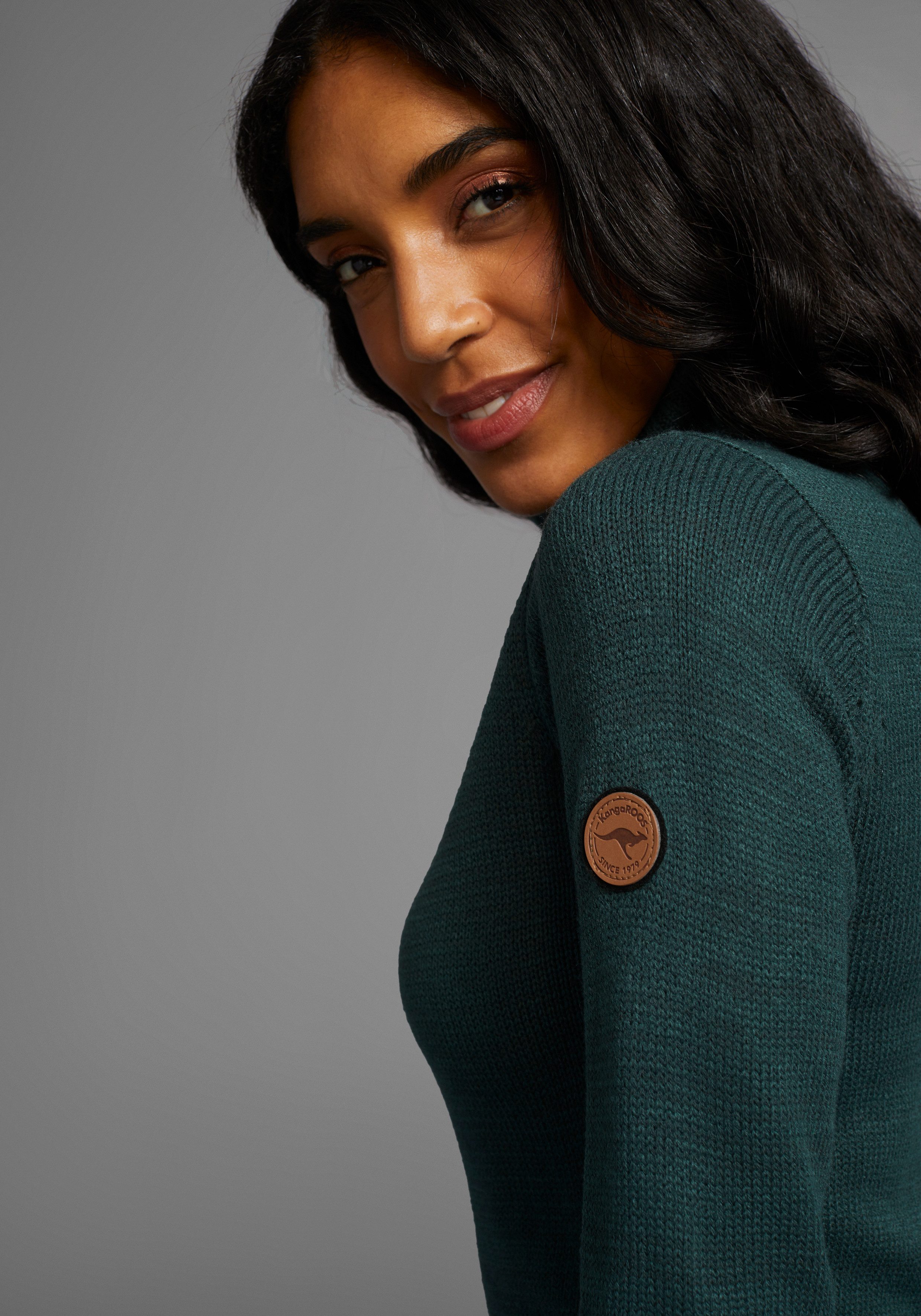 KangaROOS Strickkleid mit Rollkragen