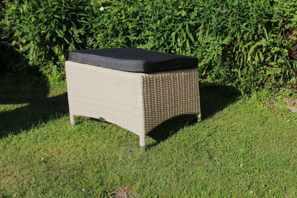 Destiny Fußhocker CARLOS, 55x50x48 cm, cremeweiß günstig online kaufen
