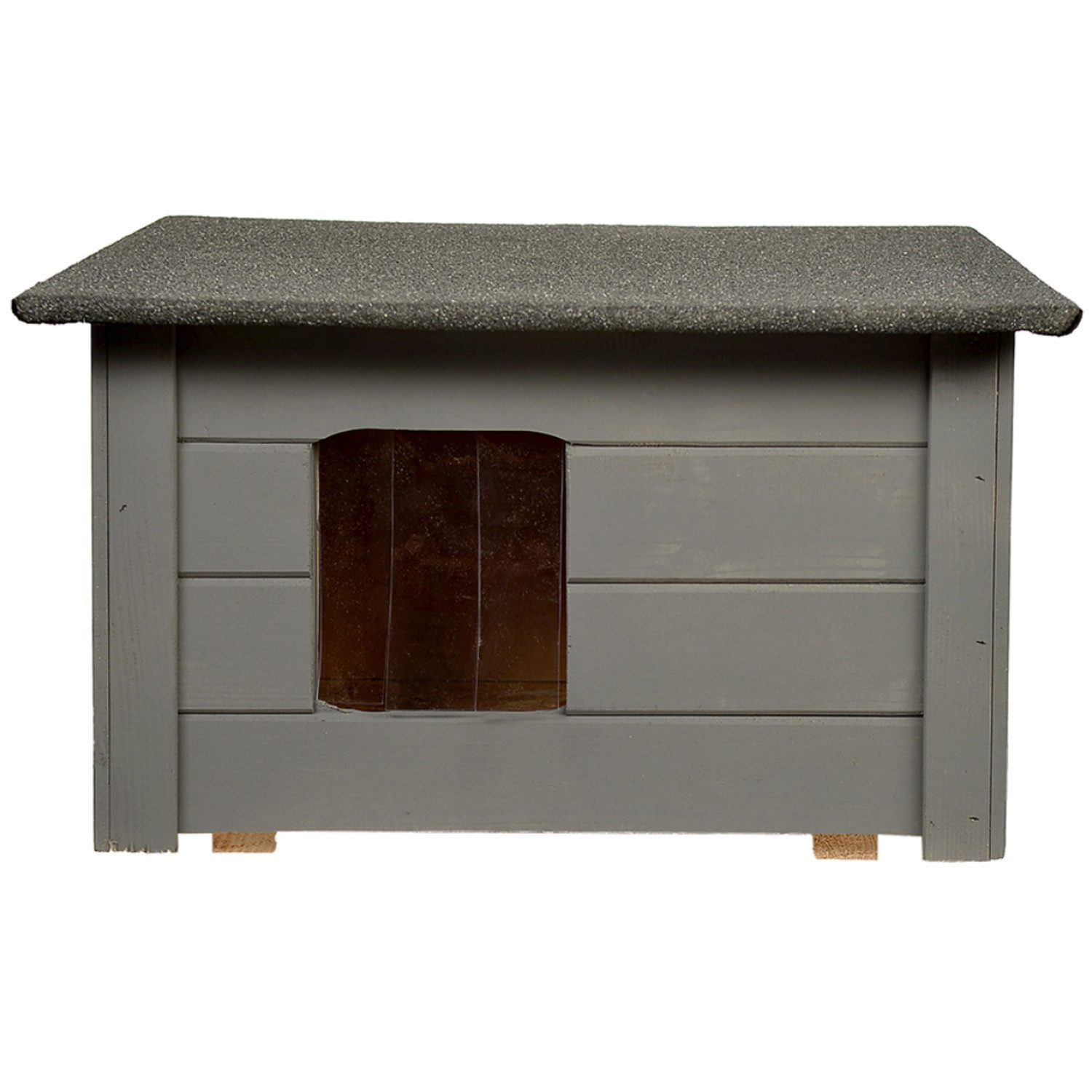 WOODOK Tierhaus Isolierter Holzzwinger für kleine Hunde und Katzen, Hunde- und Katzenzwinger