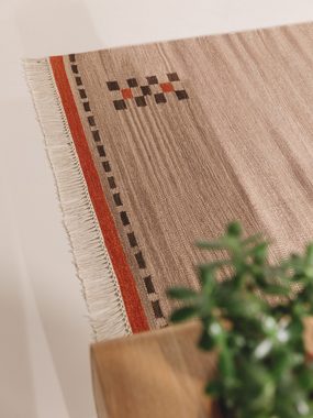 Wollteppich Jivan, benuta, rechteckig, Höhe: 5 mm, Kunstfaser, Berber, Ethno-Style, Wohnzimmer