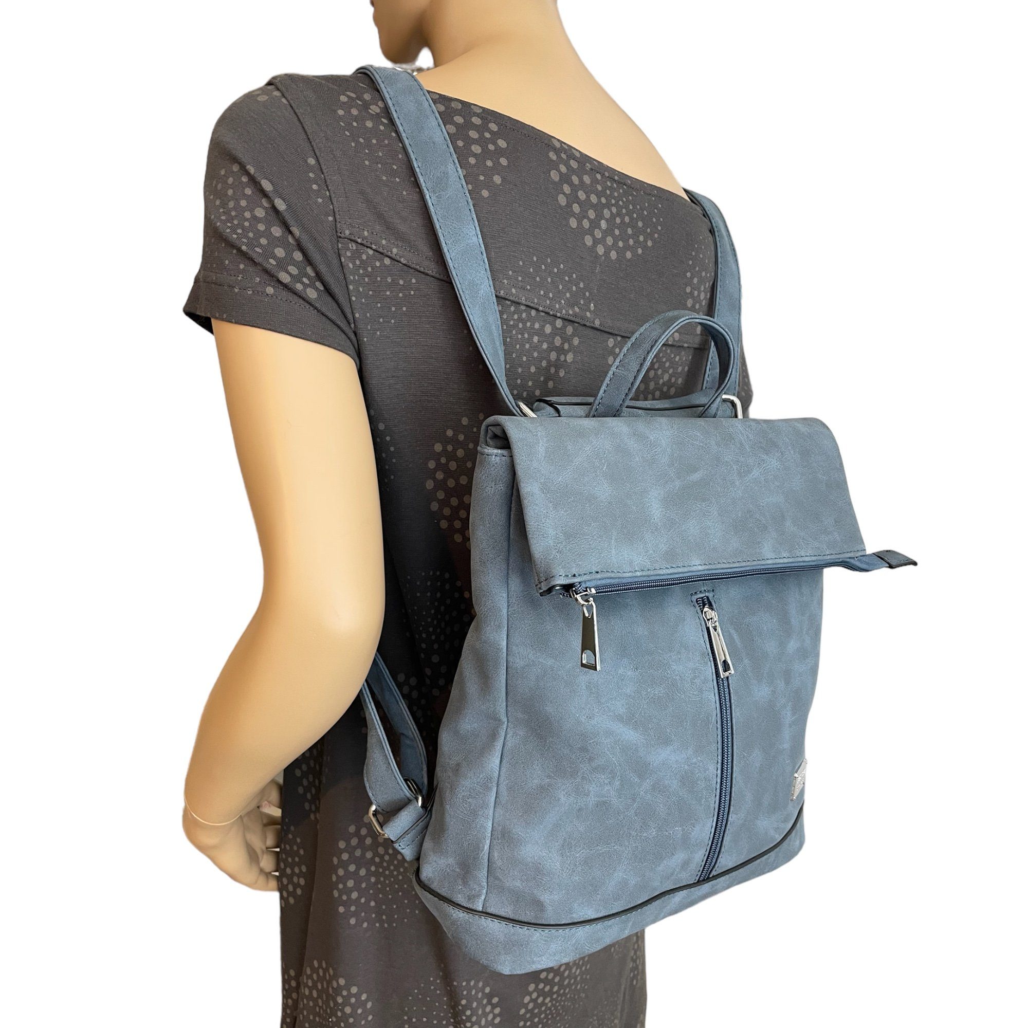 Taschen4life Rucksack 2in1 Rucksack & Umhängetasche in Einem D5623, Damen R günstig online kaufen