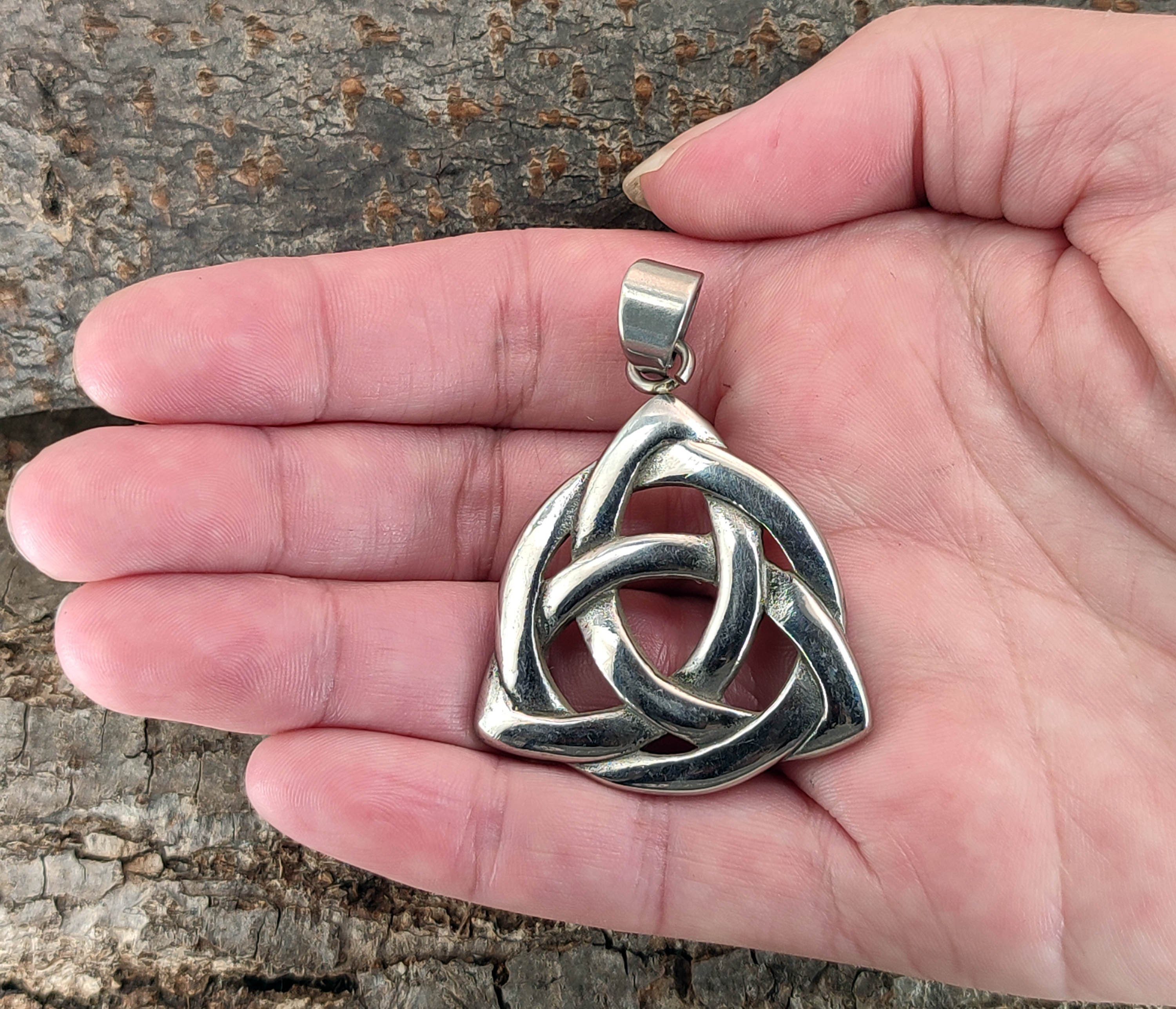 Kiss of Leather Kettenanhänger Keltischerknoten Knoten Kelten Keltik Anhänger Celtic Edelstahl