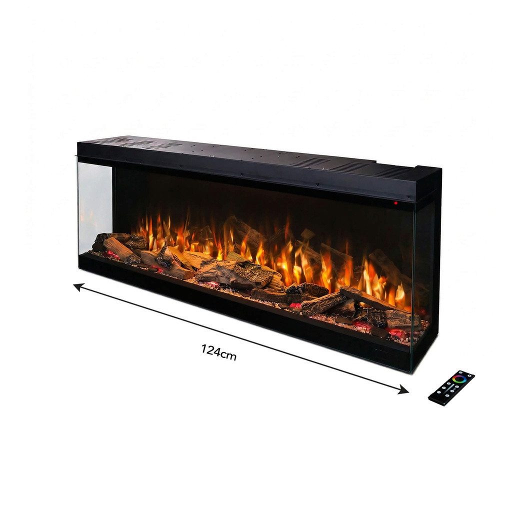 XARALYN Dekokamin Elektrischer Einbaukamin - Fogo Forest 124 - alle Farben - 1500 Watt