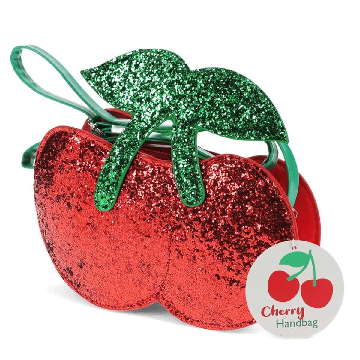 Rex London Handtasche Glitzer-Handtasche Kirschen von Rex London – Kinder Tasche