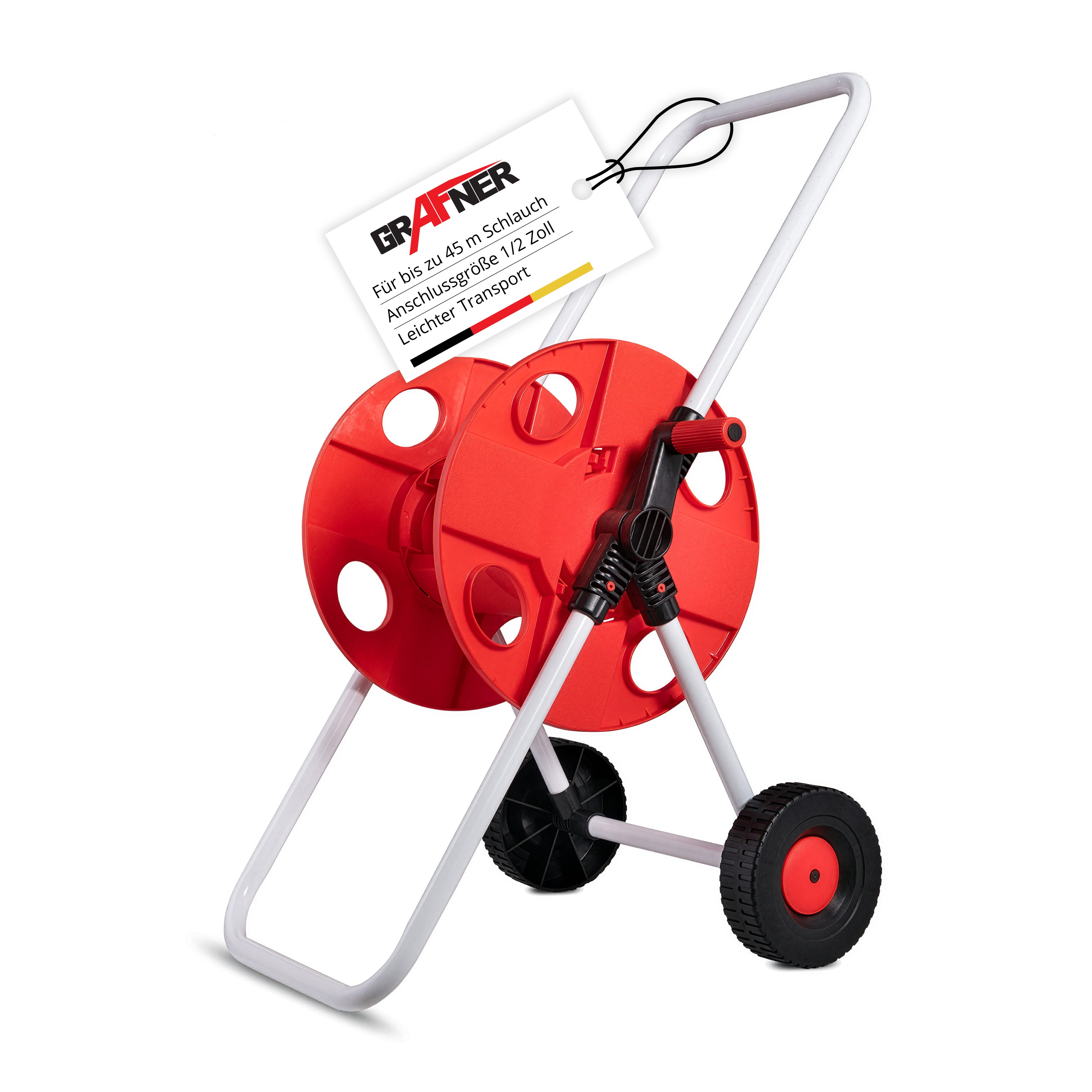 Grafner Schlauchwagen Schlauchwagen Schlauchtrommel SW10916 45 m, Maße: 45 x 39 x 73 cm