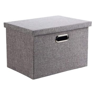 Lubgitsr Aufbewahrungsbox Aufbewahrungsbox mit Deckel Groß, Stoff,Waschbare, Kisten Aufbewahrung (1 St)