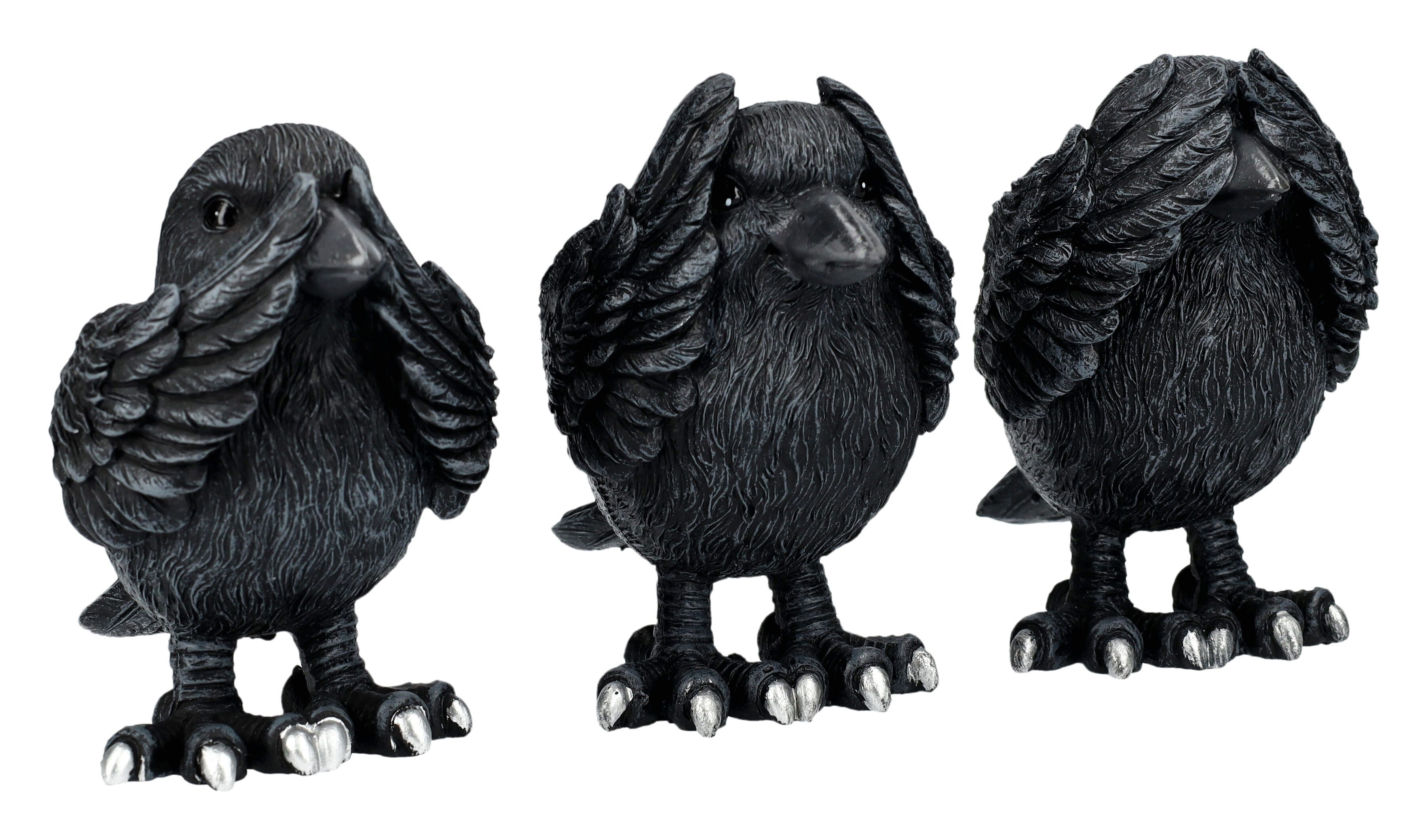 Figuren Shop GmbH Tierfigur Raben Figuren - Nichts Böses - Nemesis Now - Ti günstig online kaufen