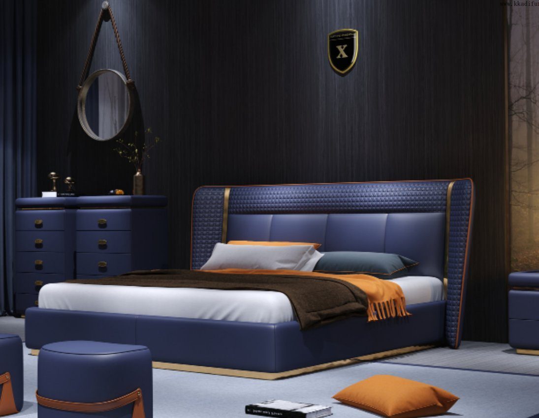 Bett (Bett), Betten Made Doppel Europe Möbel Bett Luxus JVmoebel Design In Polster Schlafzimmer Hotel Luxus