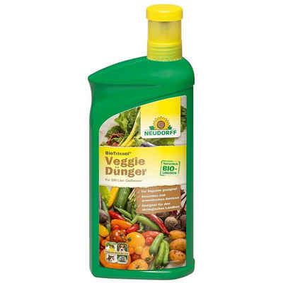 Neudorff Gemüsedünger BioTrissol VeggieDünger, 1 L, Rein pflanzlicher Bio-Dünger ohne tierische Bestandteile