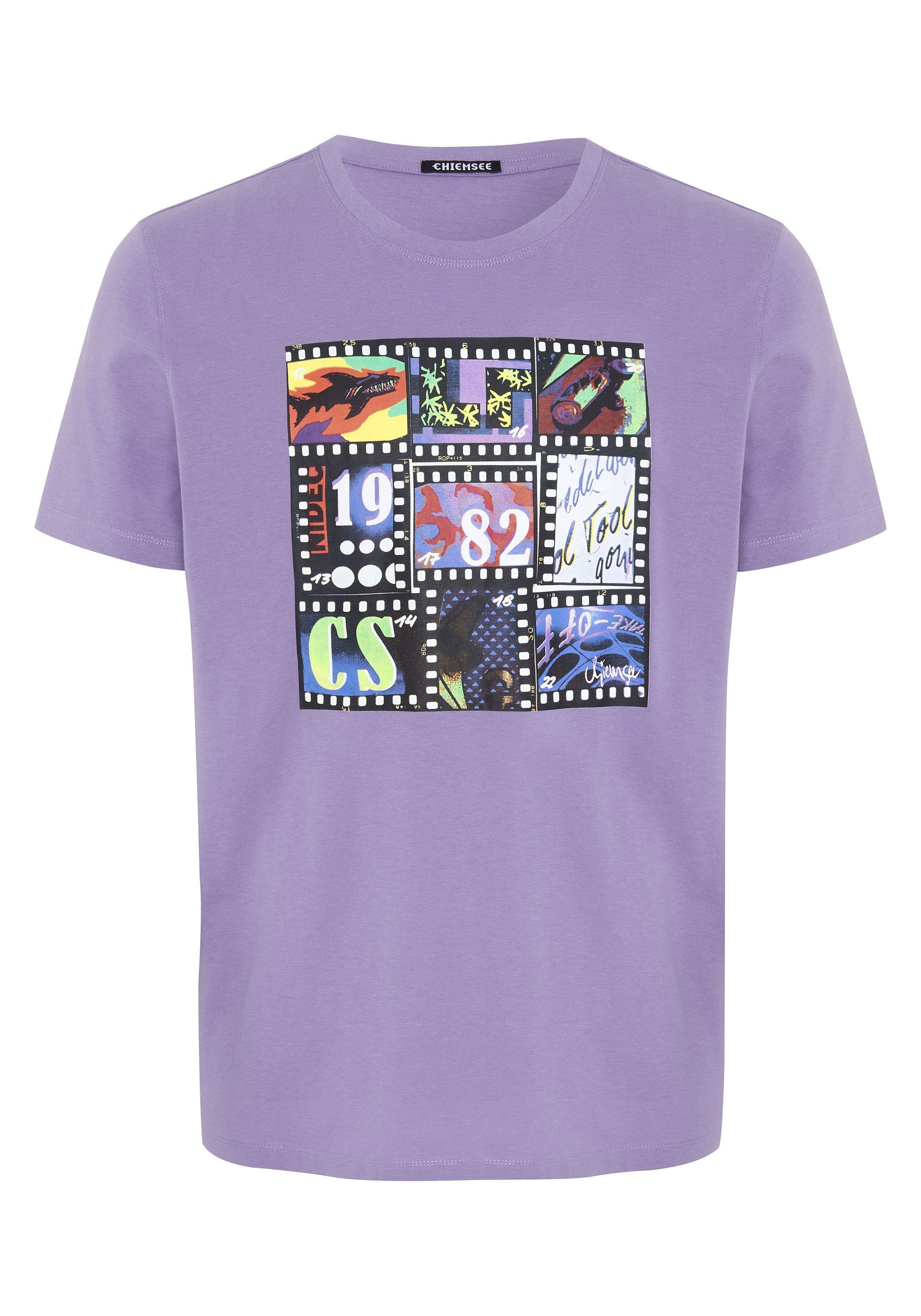 Chiemsee Print-Shirt T-Shirt 1 Art-Frontprint mit Violet Chalk