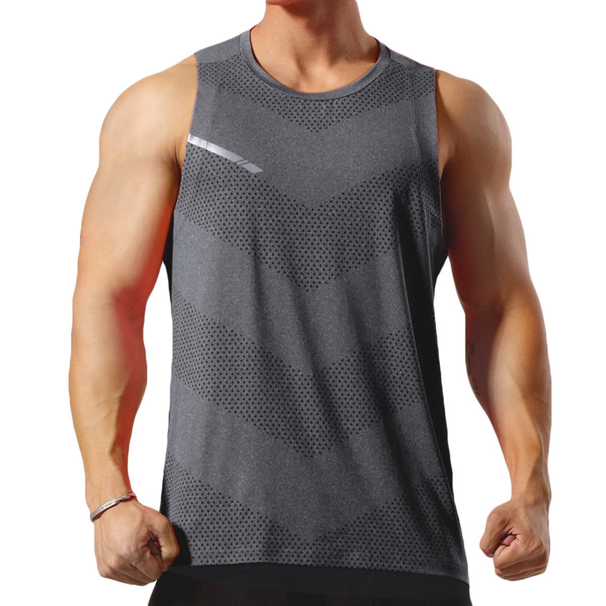 Allthemen Tanktop (3er-Pack) 3er Pack Herren Schnelltrocknendes Fitness Shirt