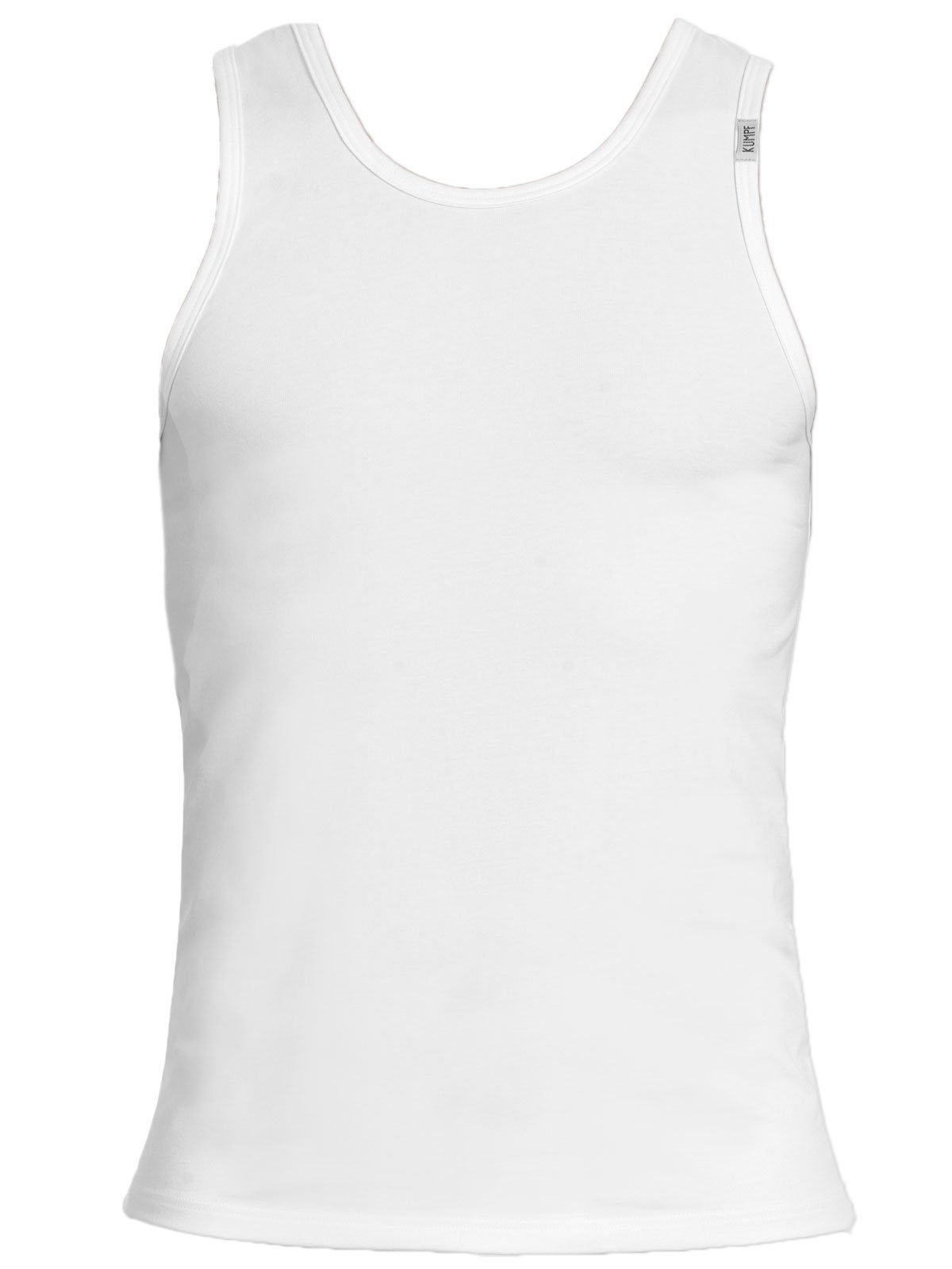 KUMPF 4er darkblue Achselhemd Unterhemd Markenqualität weiss 4-St) hohe Bio Cotton Herren (Spar-Set, Sparpack