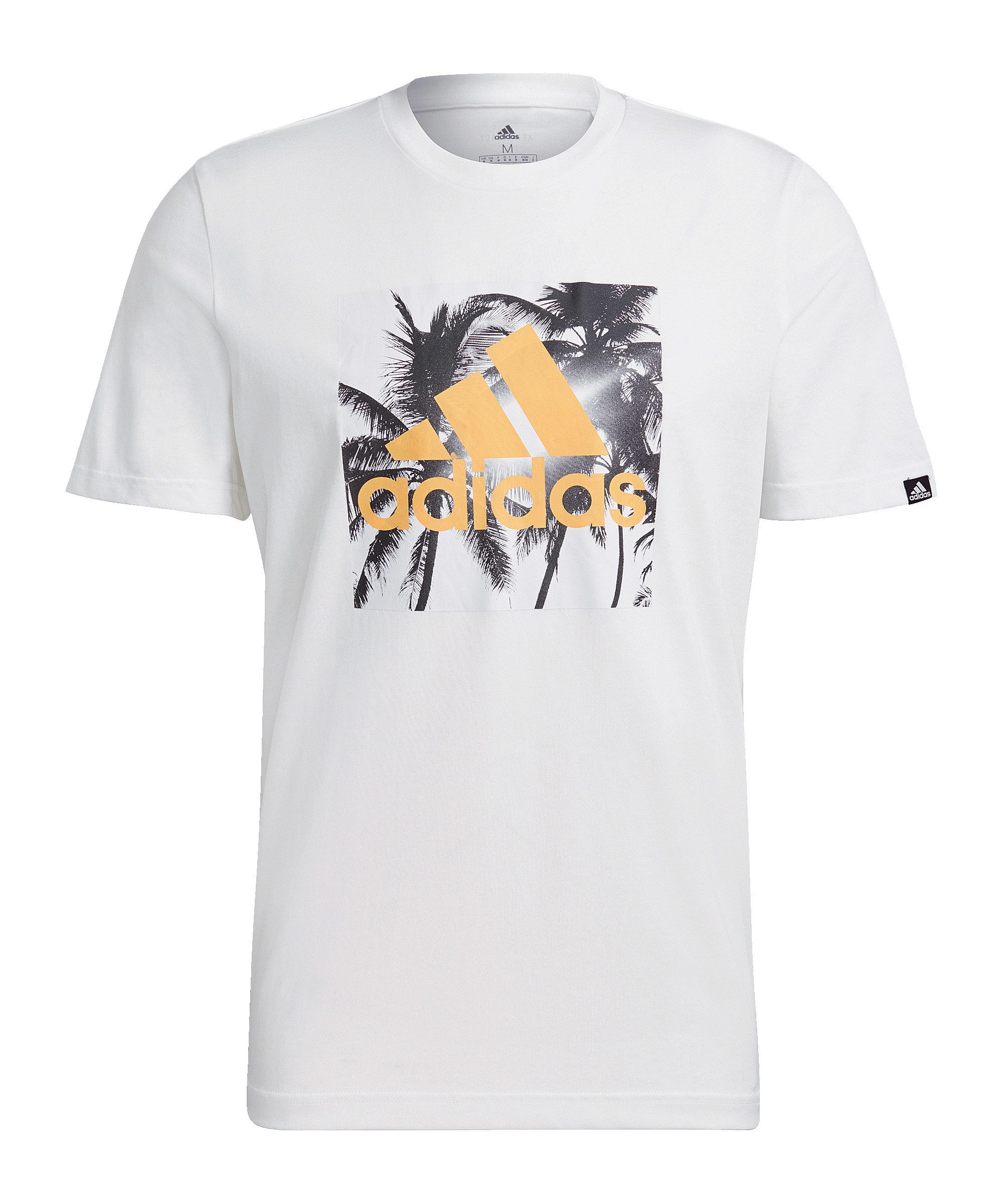 adidas Performance T-Shirt adidas Performance Vcyrdy T-Shirt Weiß Baumwolle günstig online kaufen