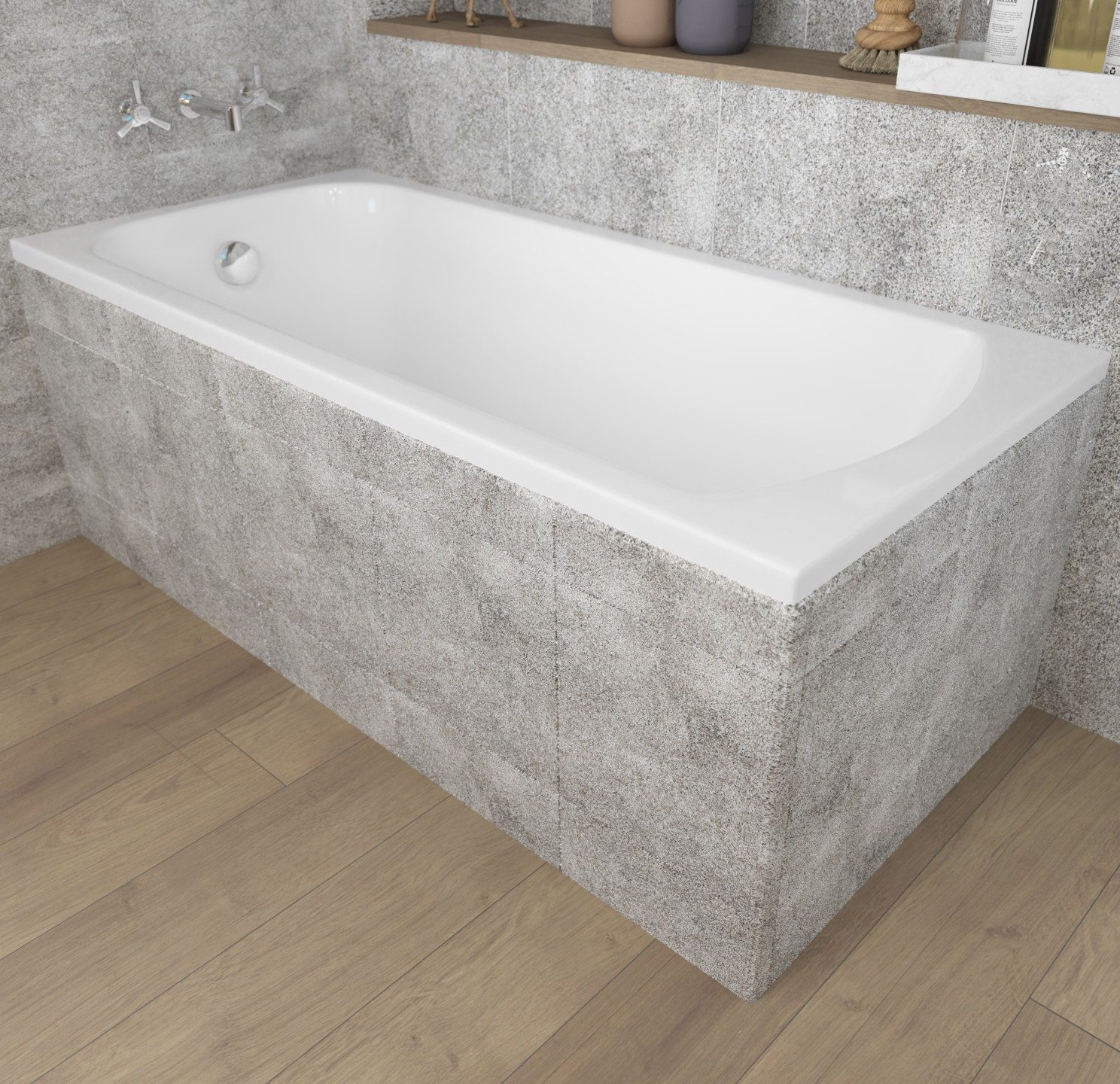 KOLMAN Badewanne Rechteck Classic 150x75, Ablaufgarnitur günstig online kaufen