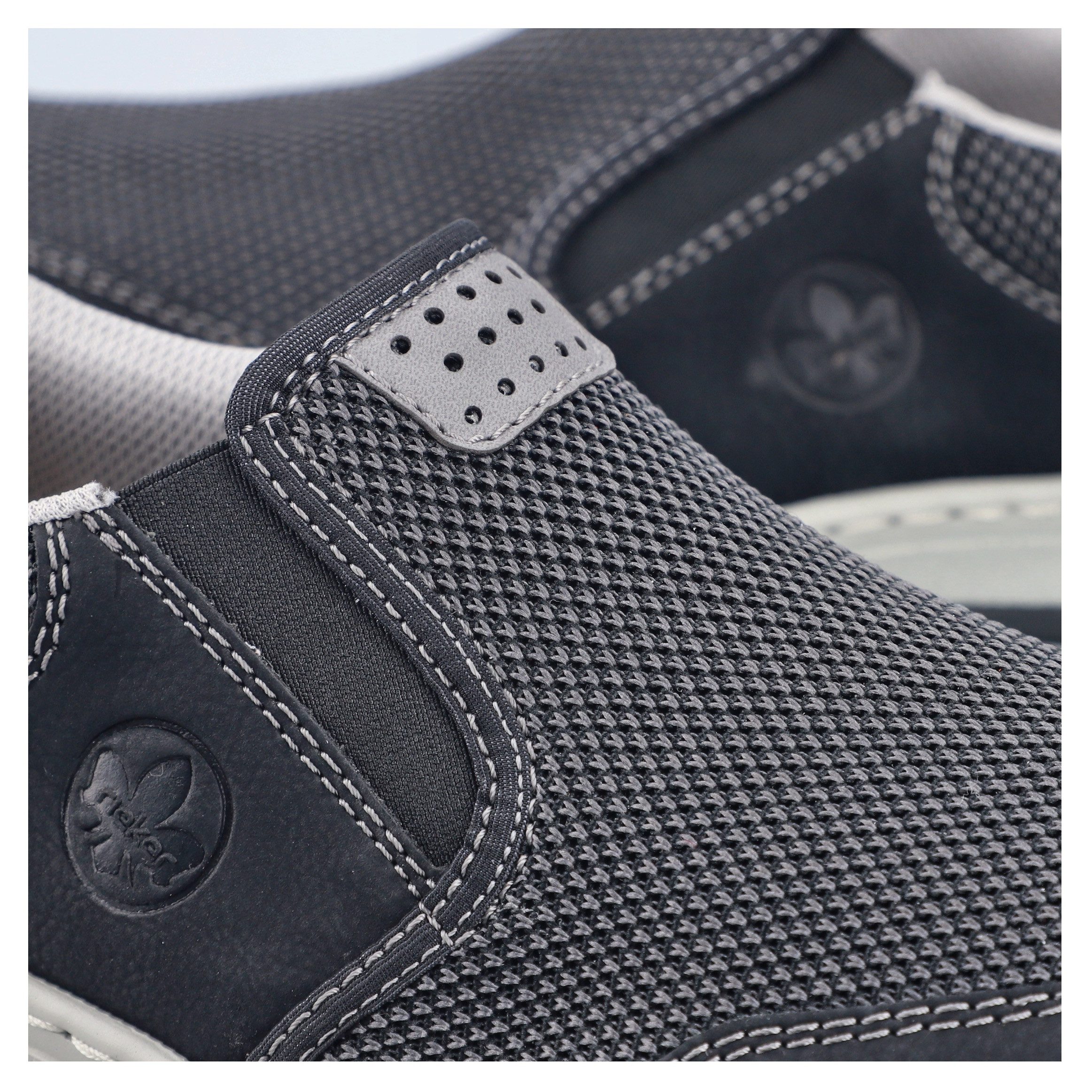 Rieker Slipper, Slip-on Sneaker, Schlupfschuh, Halbschuh, Freizeitschuh mit Stretch