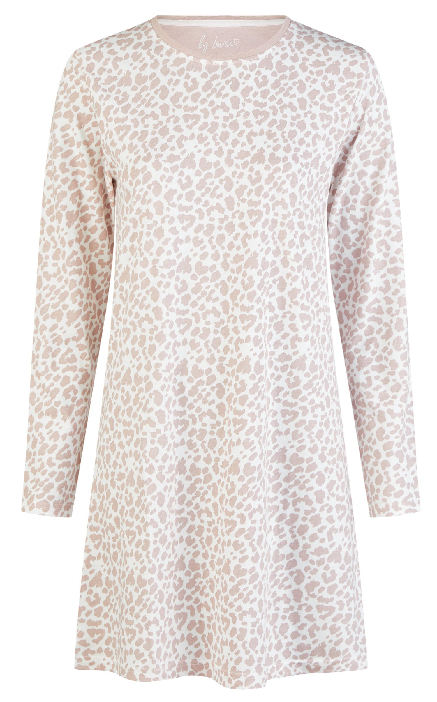 By Louise Nachthemd Damen Schlafshirt mit langem Arm (1-tlg) Baumwolle günstig online kaufen