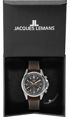 Jacques Lemans Quarzuhr Chronograph Liverpool Braun/Grau