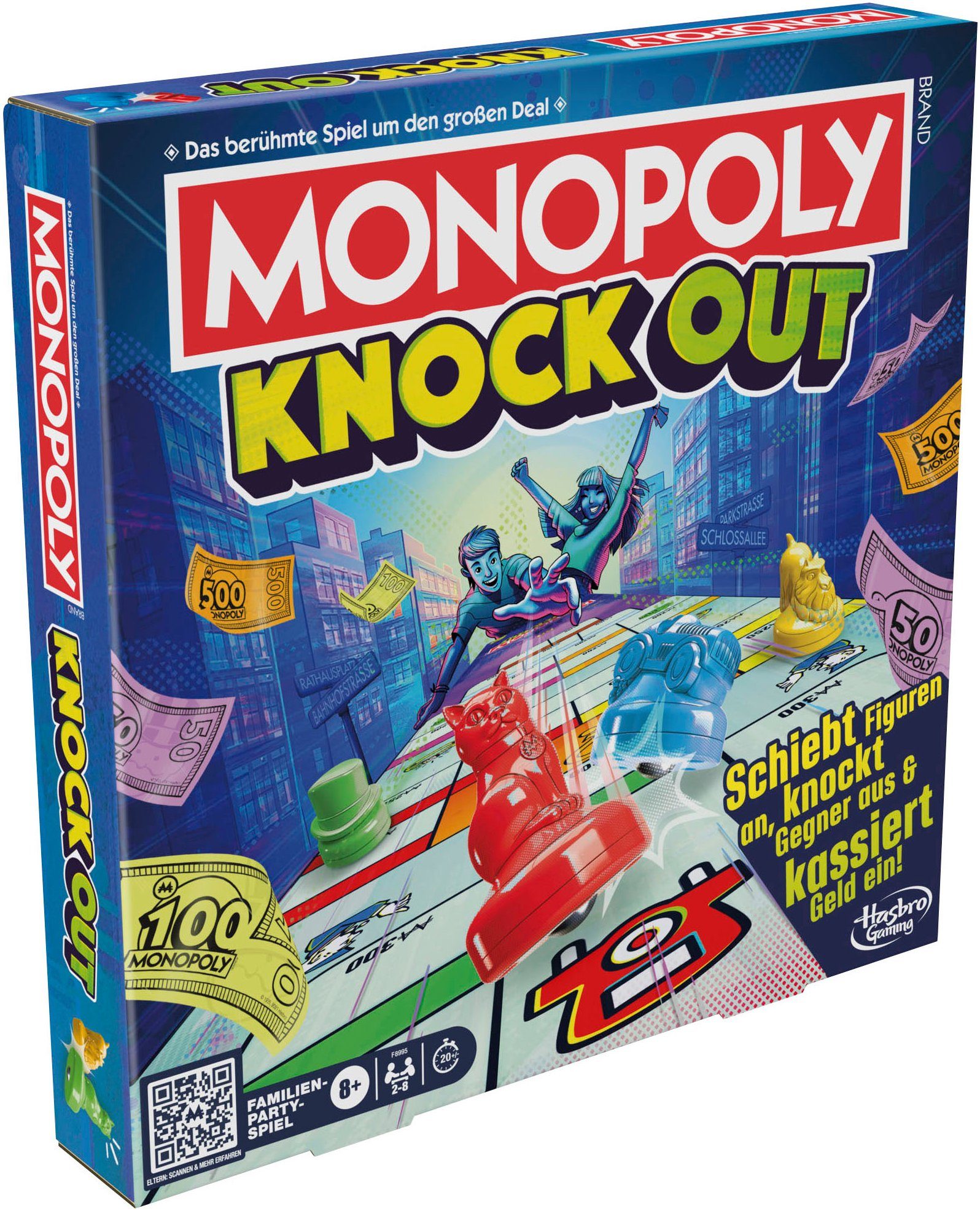Hasbro Spiel Hasbro Gaming, Monopoly, Knockout, Familienspiel