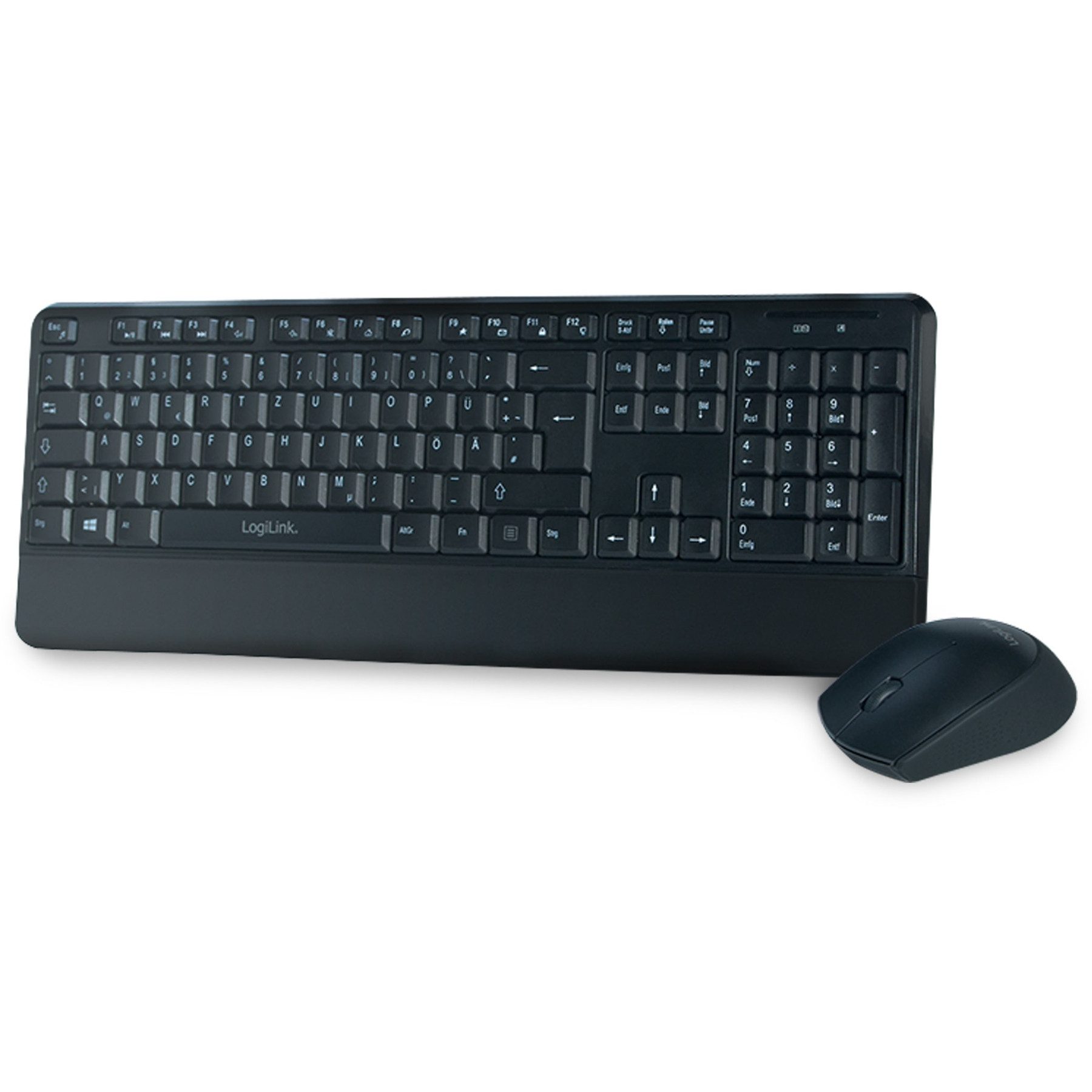 LOGILINK Funktastatur- und Maus-Set ID0161, Slim Tastatur