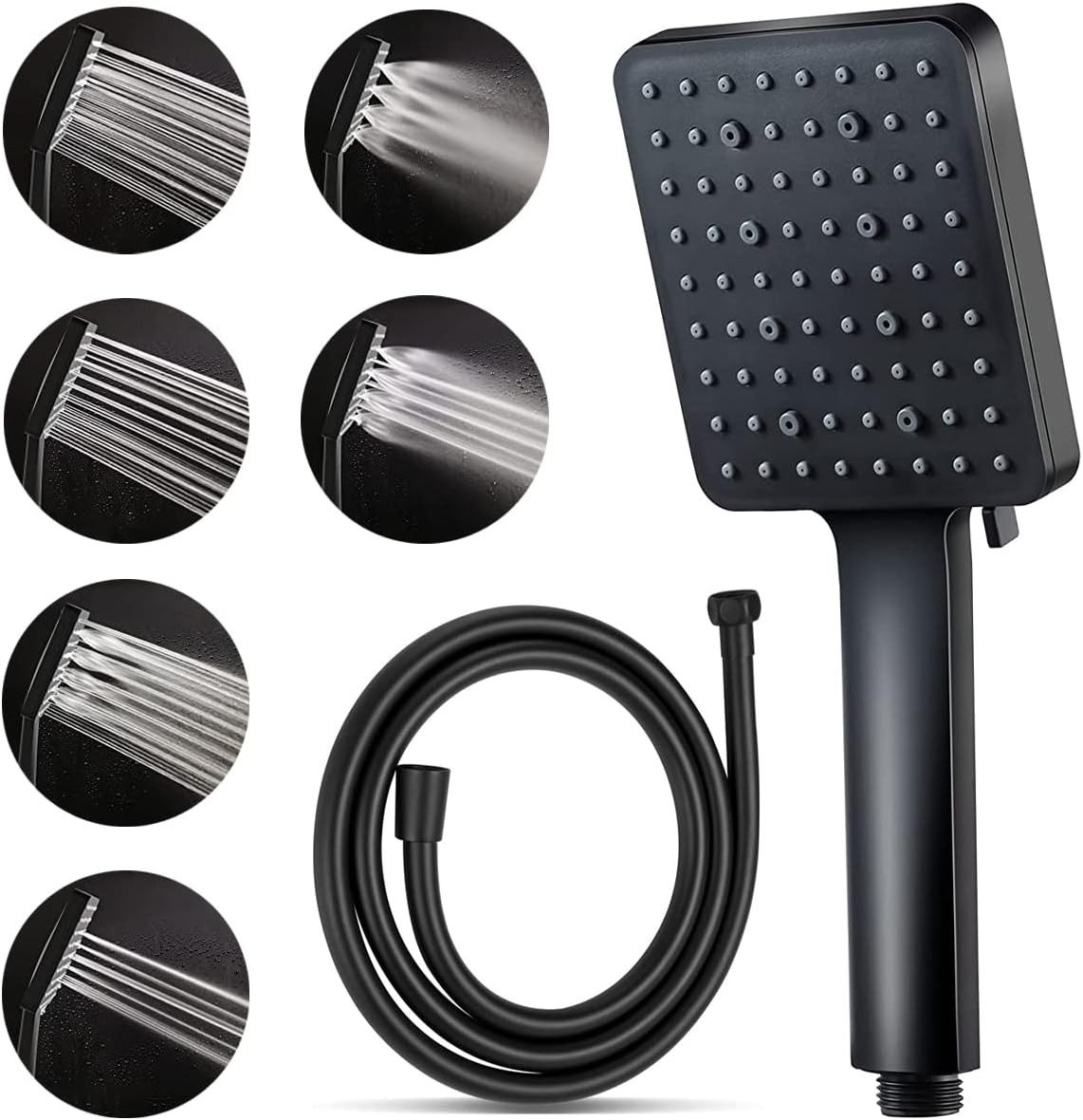 UE Stock Handbrause Universal 6 Modi Handbrause Hochdruck Duschkopf Set mit günstig online kaufen