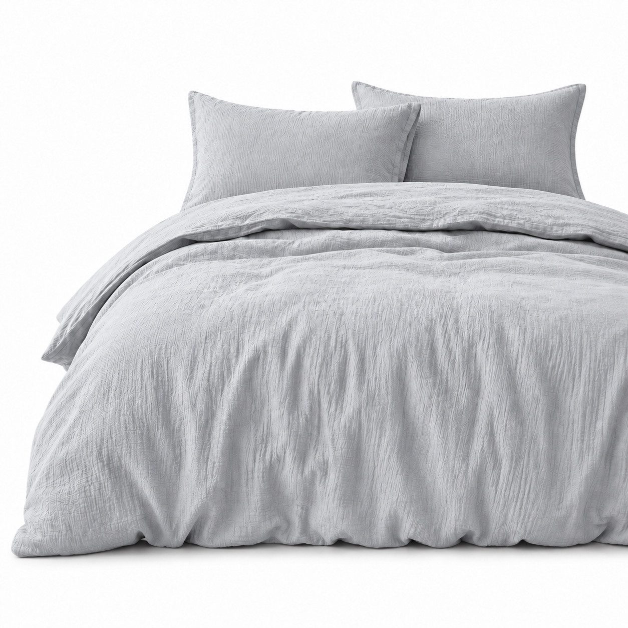 soma Bettwäsche Set Musselin 135x200 Baumwolle Graublau silber grau, Baumwolle, 2 teilig, Geschenkidee atmungsaktiv weich sale Reißverschluss Partner Sommer