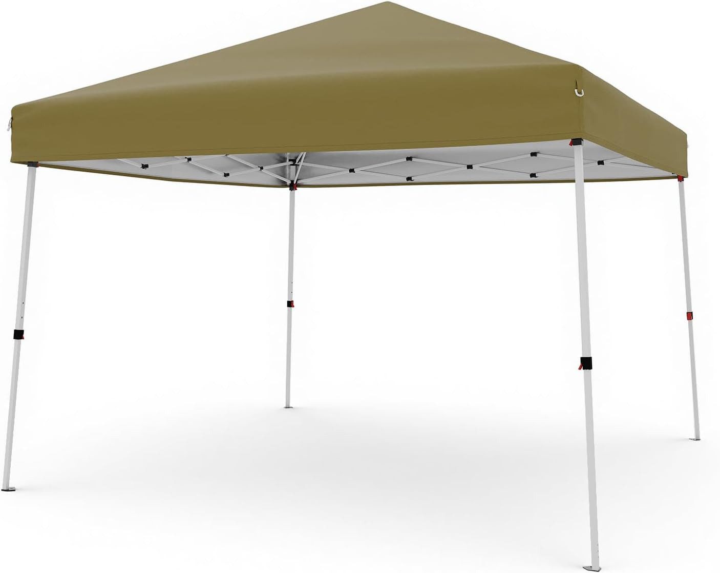 GarveeMore Faltpavillon 3x3m,Pop-up-Pavillon mit schrägen Beinen und Tragetasche, tragbarer Pavillon für Terrasse, Garten und Strand