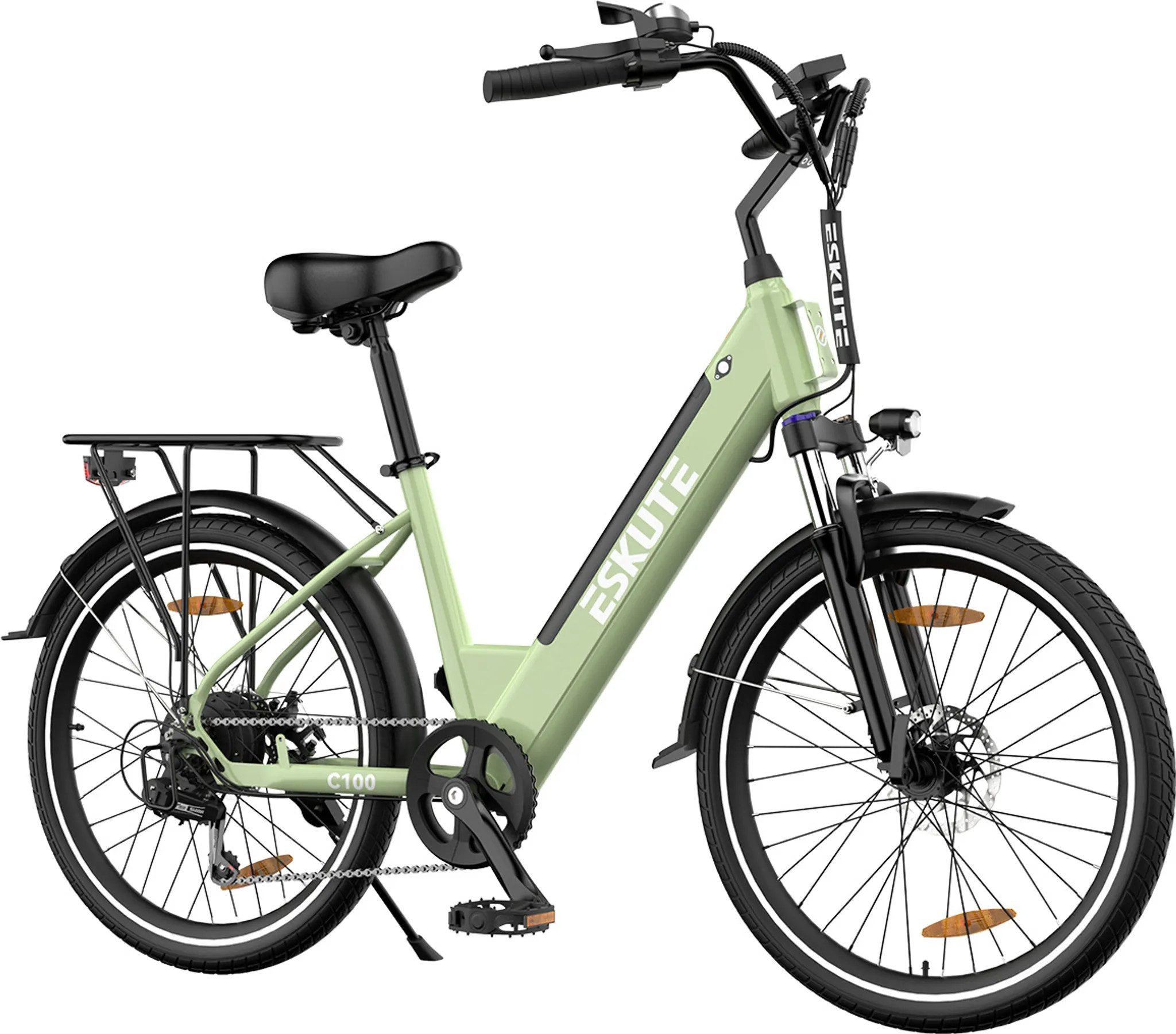 DOTMALL E-Bike Cityrad 26 Zoll Elektrofahrrad,250W Motor 36V 13AH abnehmbar akku,bis zu 60km