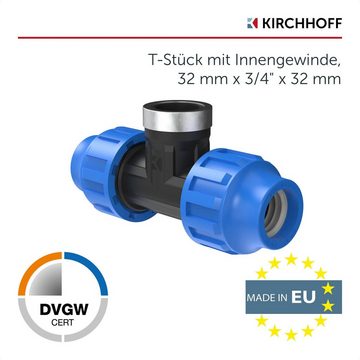 Kirchhoff T-Stück, für HDPE Rohr, 3/4" x 20 mm