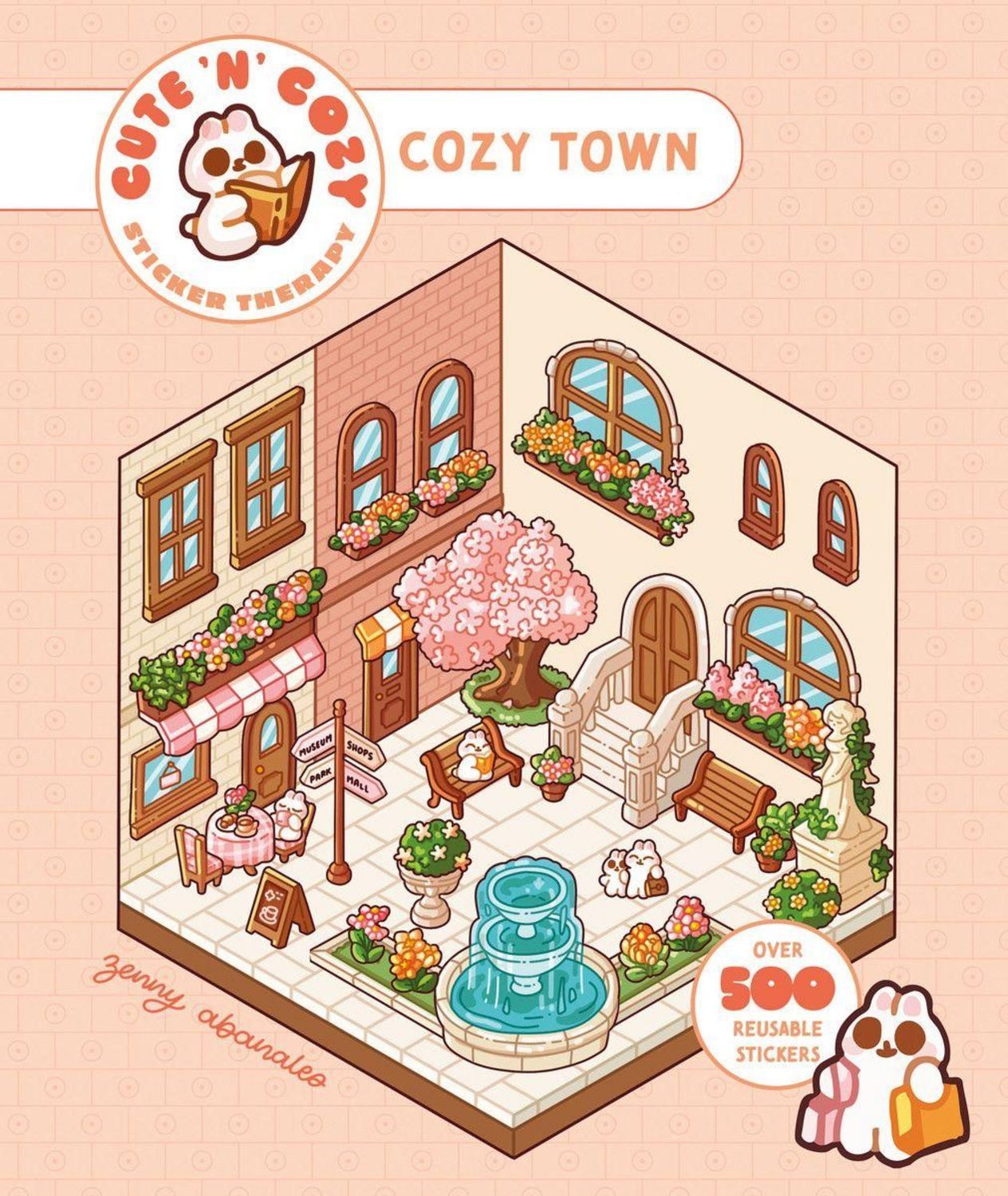 Cute 'n' Cozy Sticker Therapy: Cozy Town / Zenny Abanales